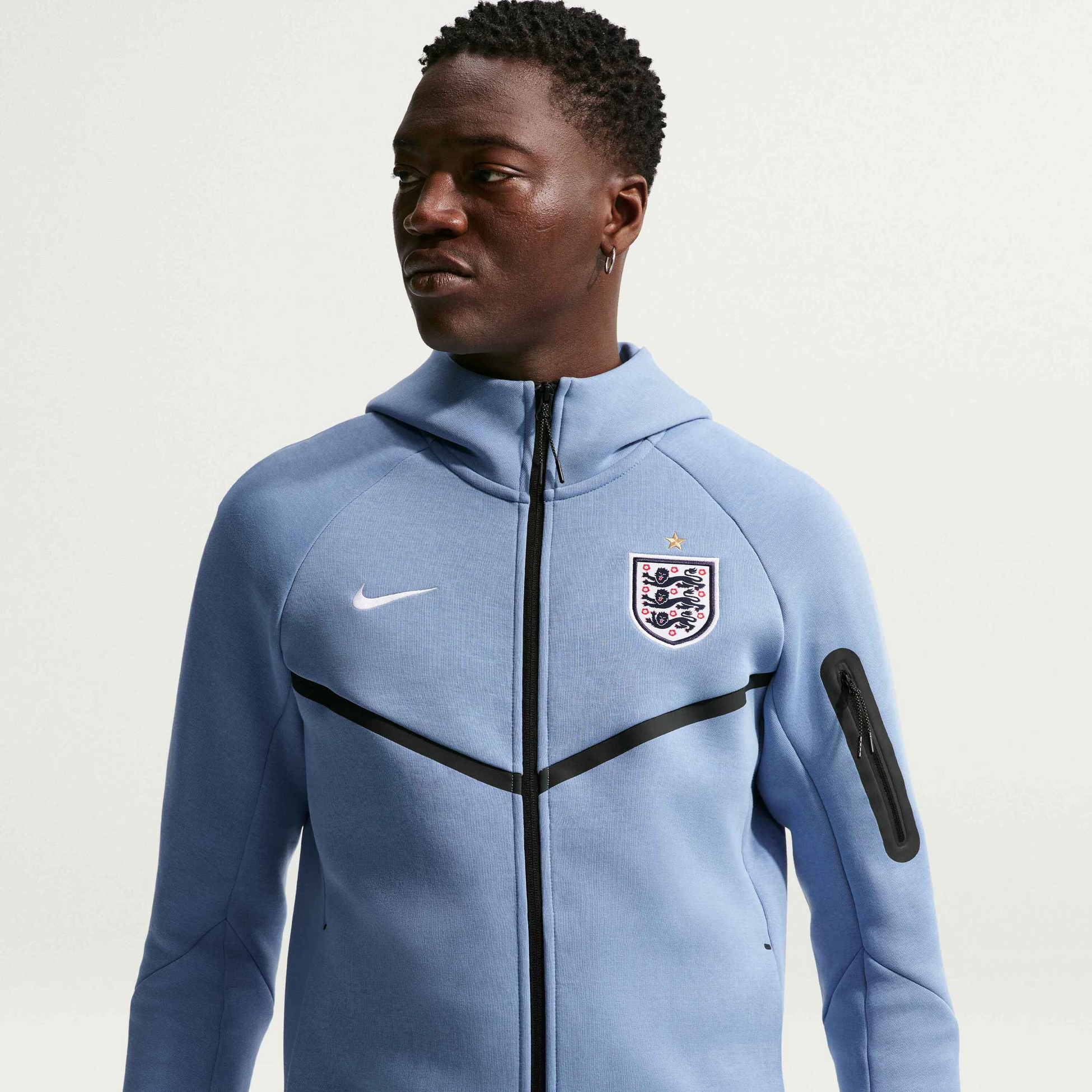 NIKE, Men's Football Full-zip Hoodie England Tech Fleece Windrunner