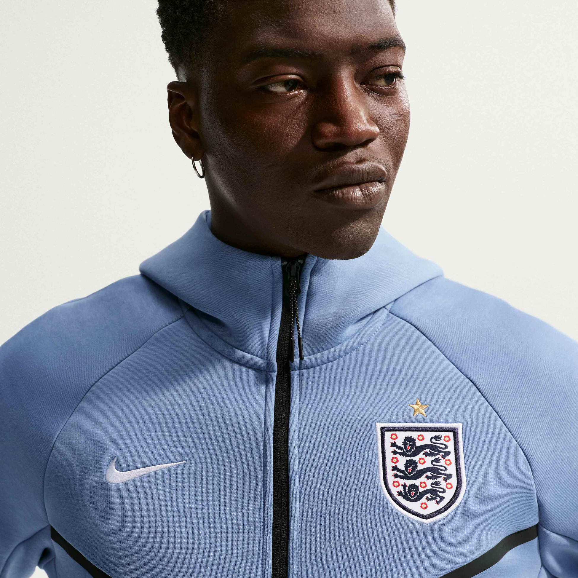 NIKE, Men's Football Full-zip Hoodie England Tech Fleece Windrunner