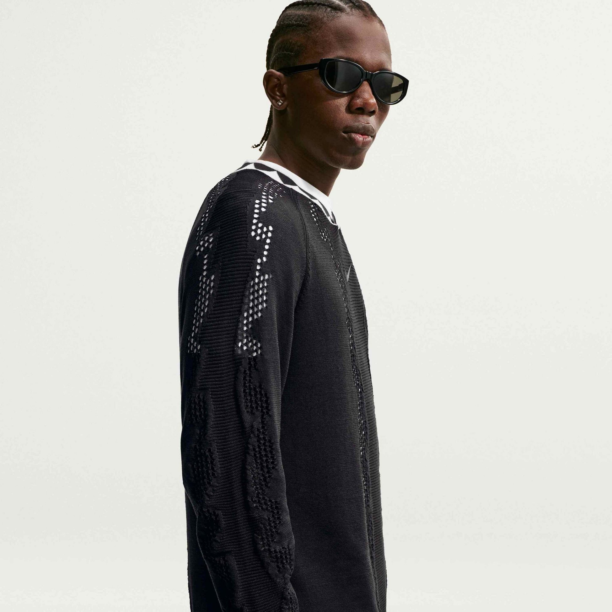 NIKE, Men's Football Knit Long-sleeve Shirt Nigeria Energy