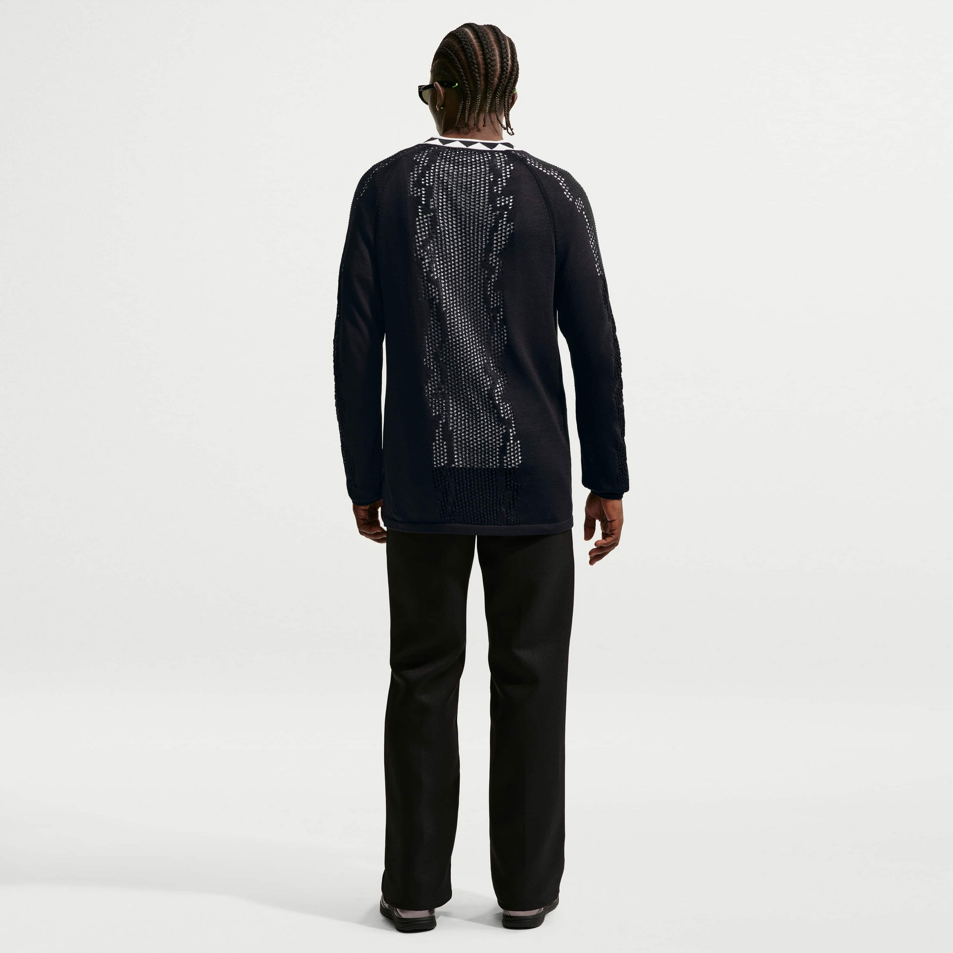 NIKE, Men's Football Knit Long-sleeve Shirt Nigeria Energy
