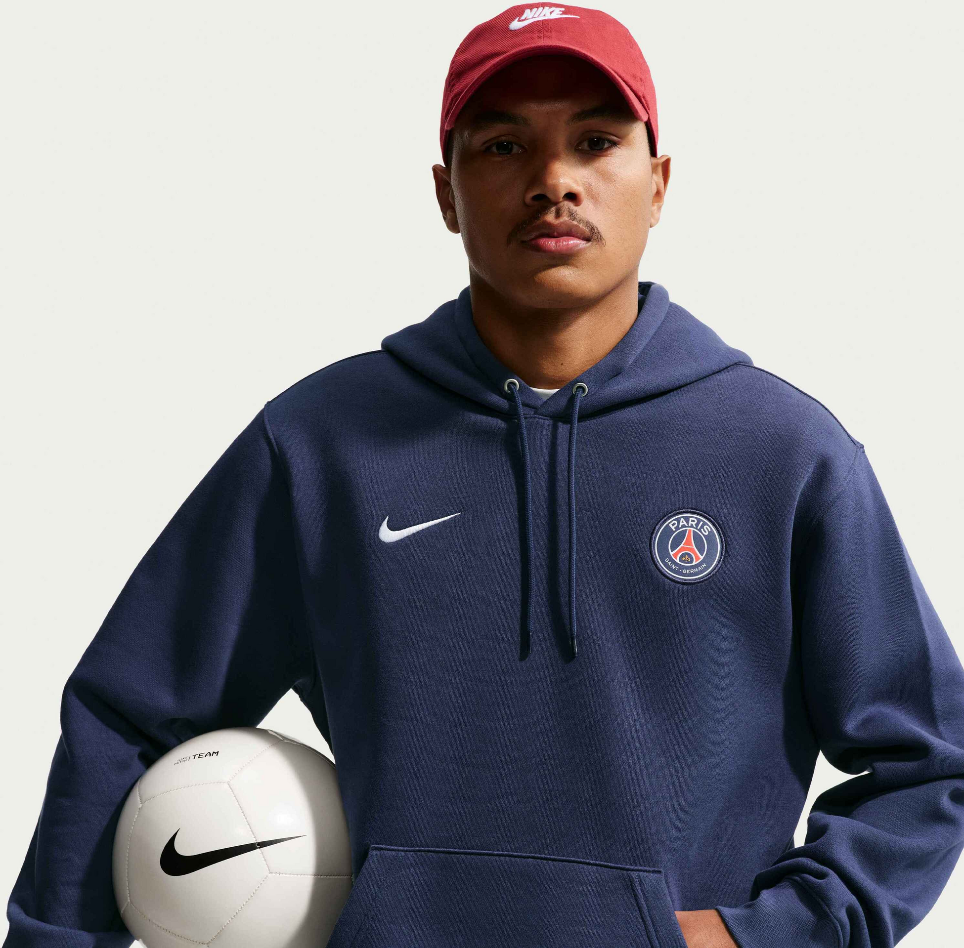 NIKE, Men's Football Pullover Hoodie Paris Saint-germain Club