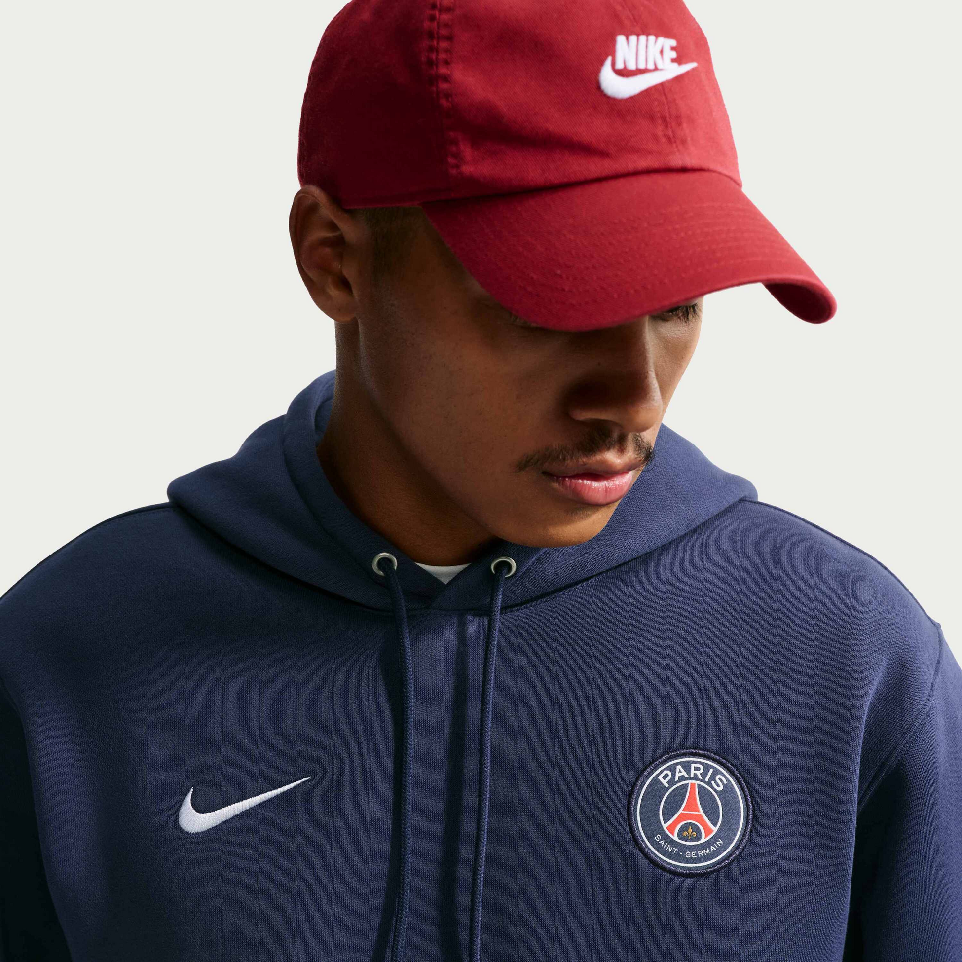 NIKE, Men's Football Pullover Hoodie Paris Saint-germain Club
