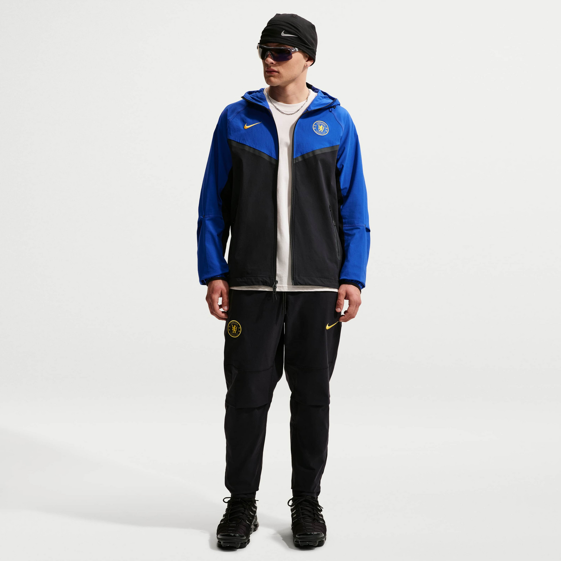 NIKE, Men's Football Woven Full-zip Jacket Chelsea F.c. Tech Windrunner