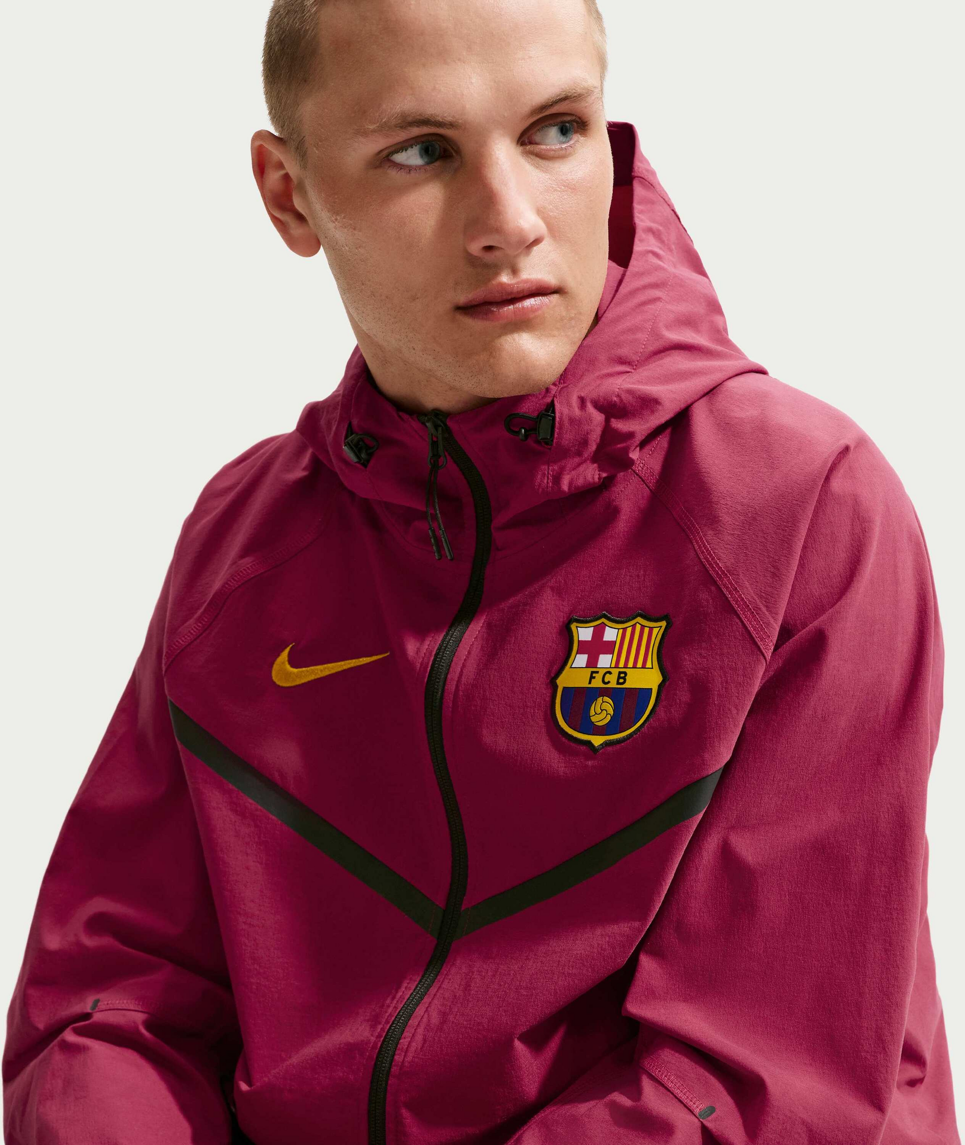 NIKE, Men's Football Woven Full-zip Jacket F.c. Barcelona Tech Windrunner