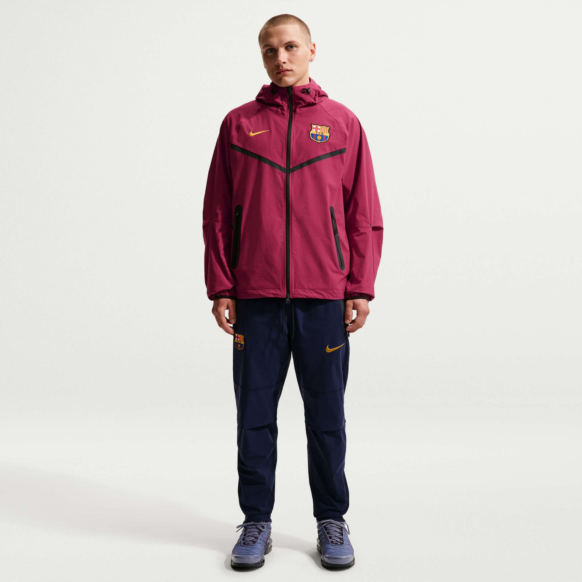 NIKE, Men's Football Woven Full-zip Jacket F.c. Barcelona Tech Windrunner