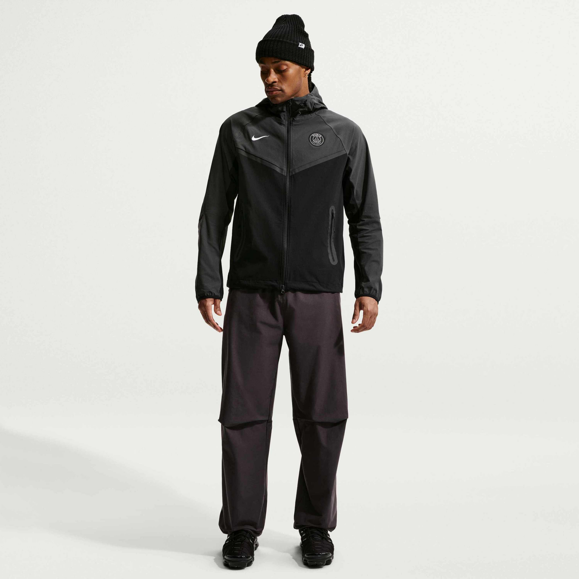 NIKE, Men's Football Woven Full-zip Jacket Paris Saint-germain Tech Windrunner
