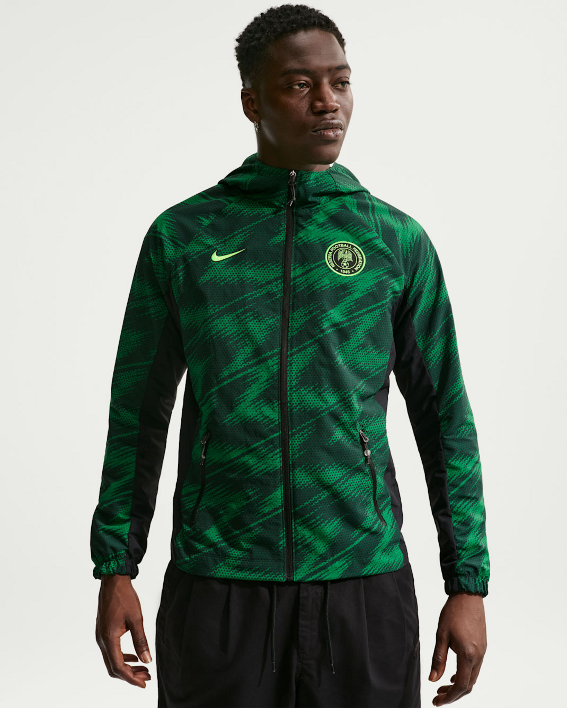 NIKE, Men's Football Woven Jacket Nigeria Awf