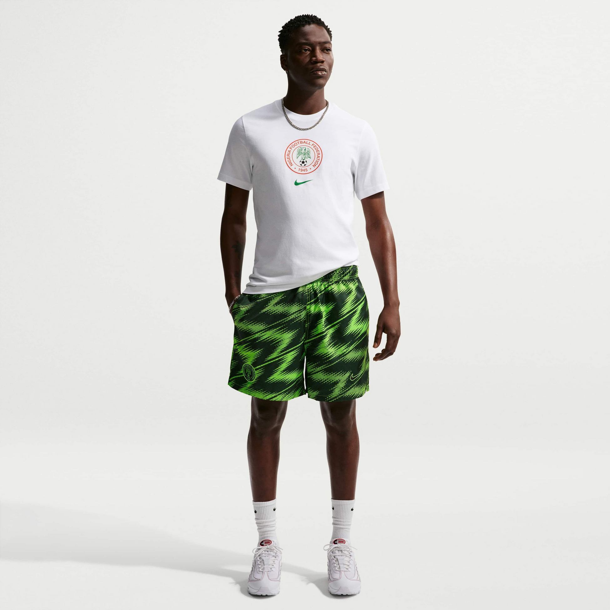 NIKE, Men's Footbball Flow Shorts Nigeria Club
