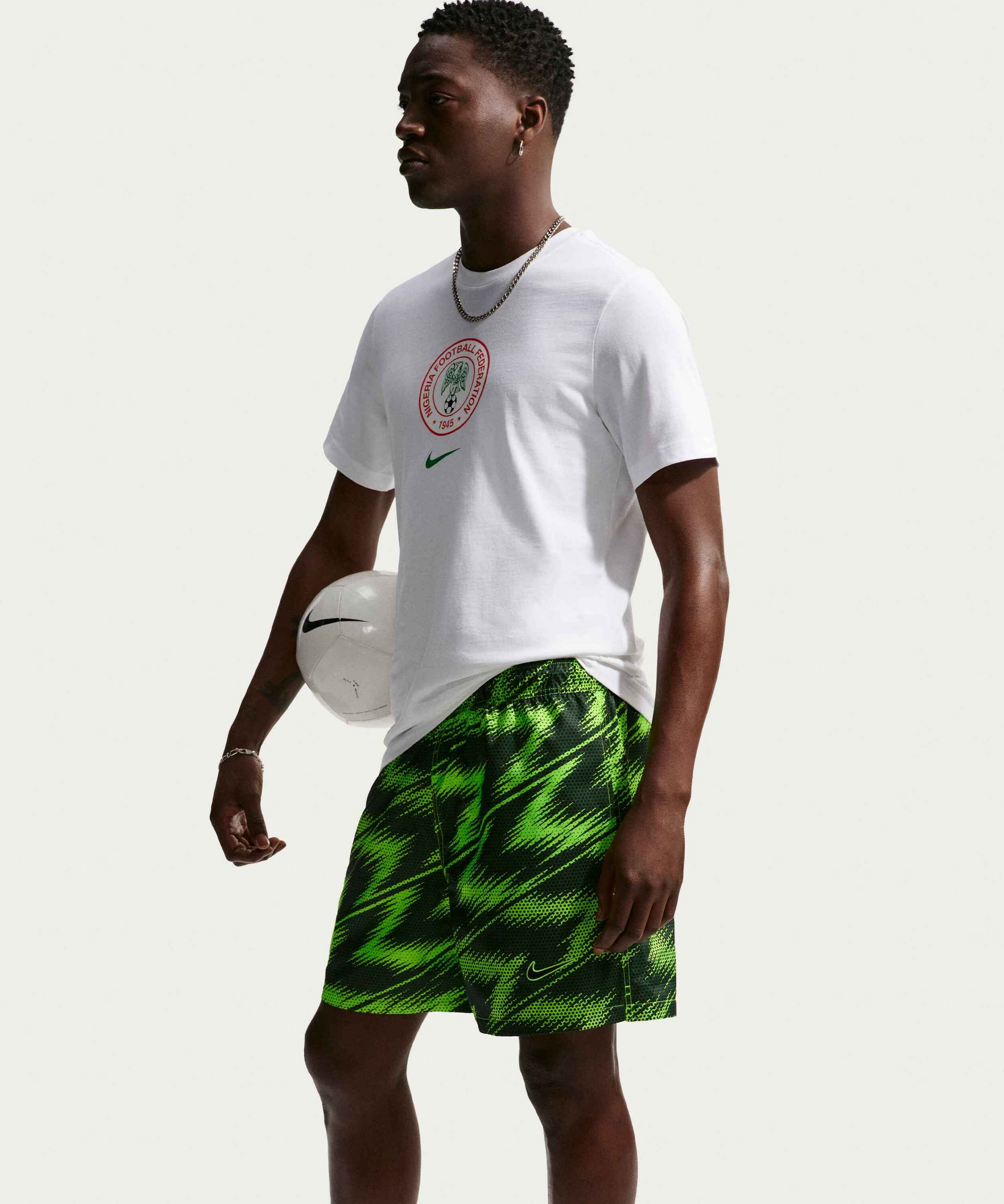 NIKE, Men's Footbball Flow Shorts Nigeria Club