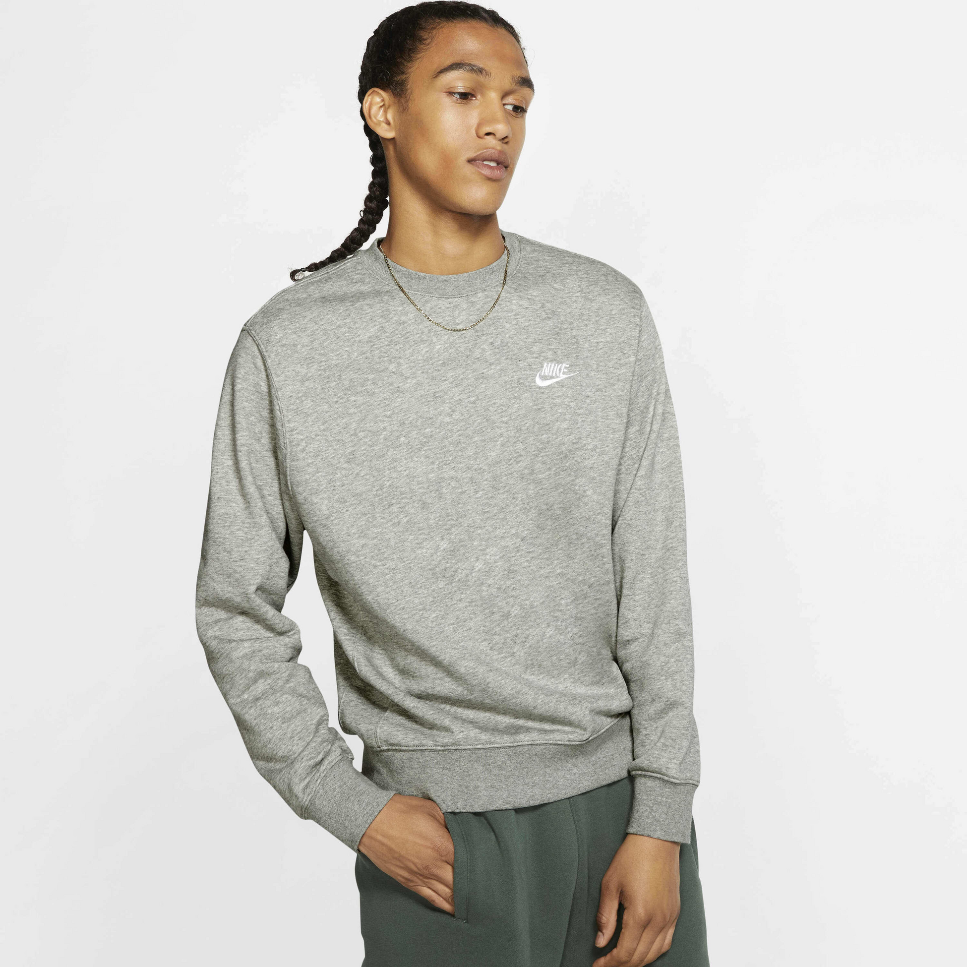 NIKE, Men's French Terry Crew Sportswear Club