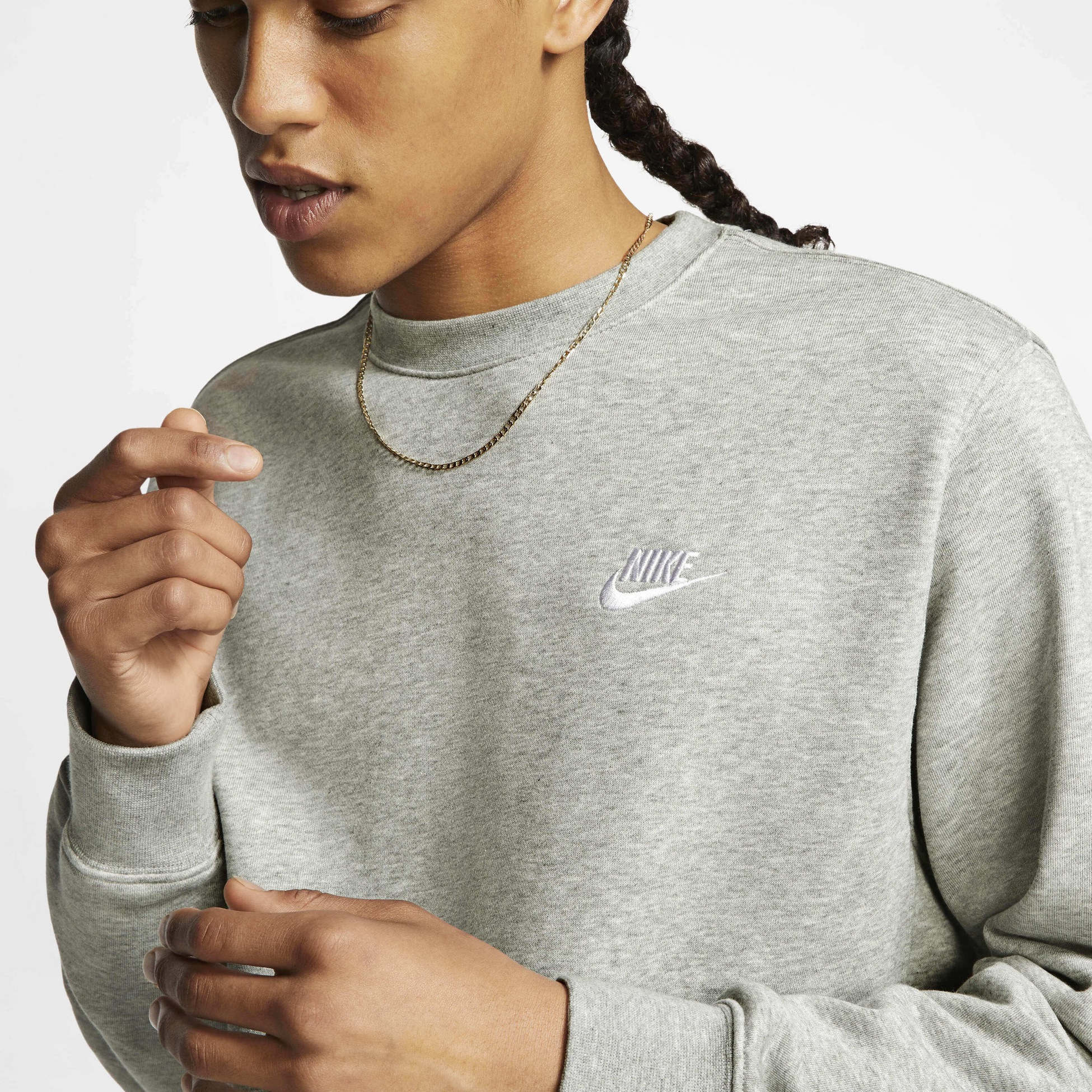 NIKE, Men's French Terry Crew Sportswear Club