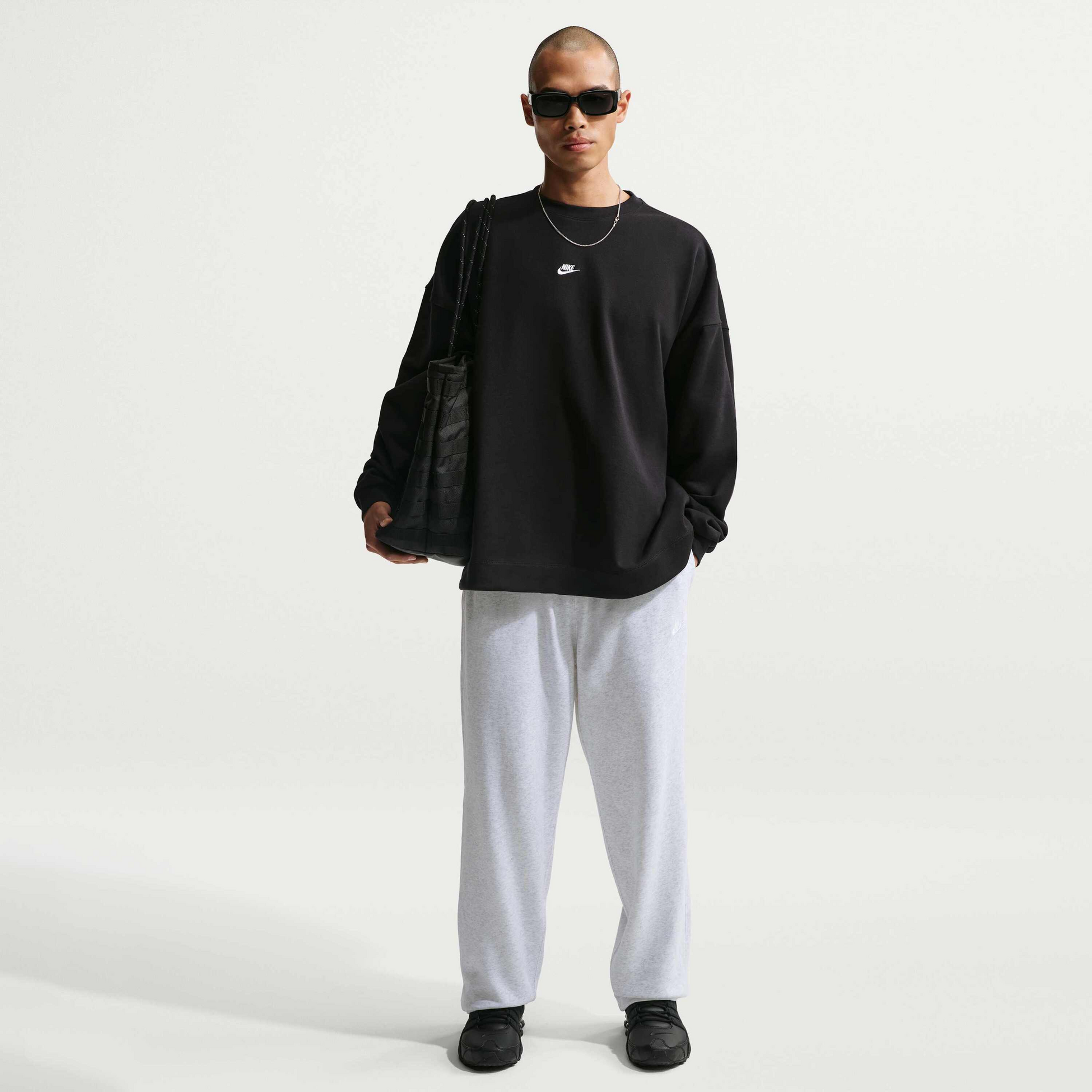 NIKE, Men's French Terry Open-hem Trousers Club