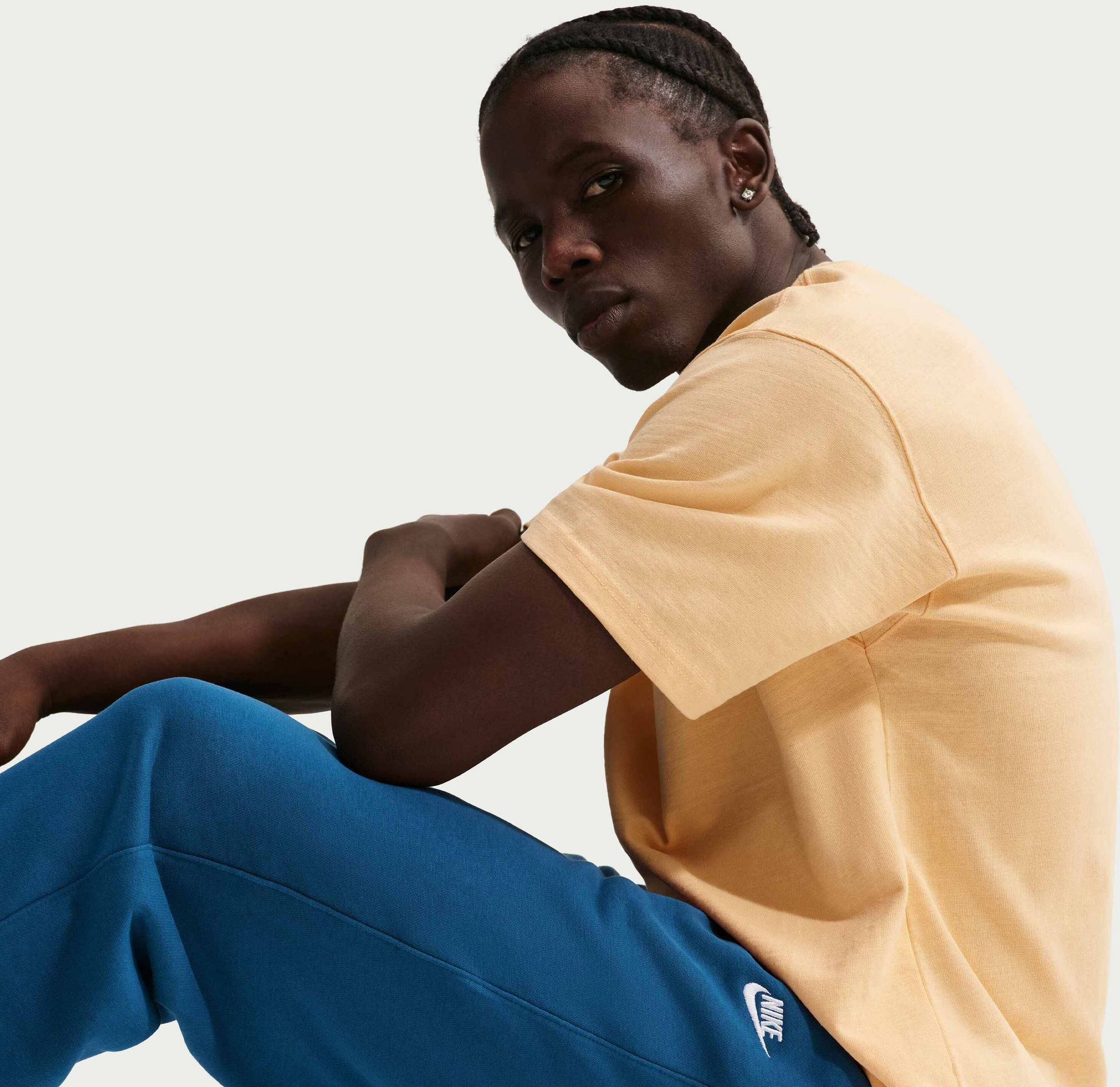 NIKE, Men's French Terry Open-hem Trousers Club