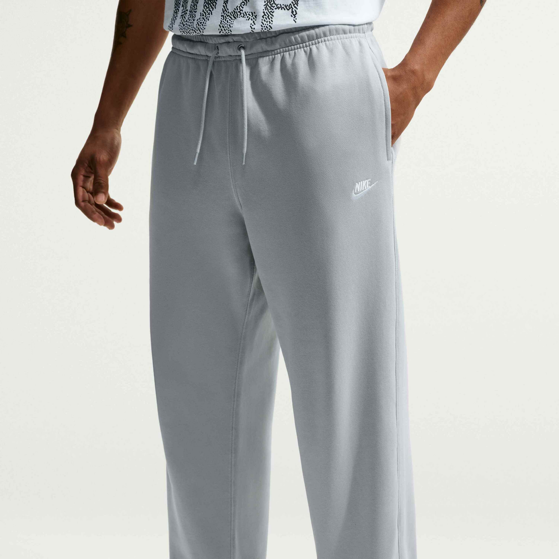 NIKE, Men's French Terry Open-hem Trousers Club