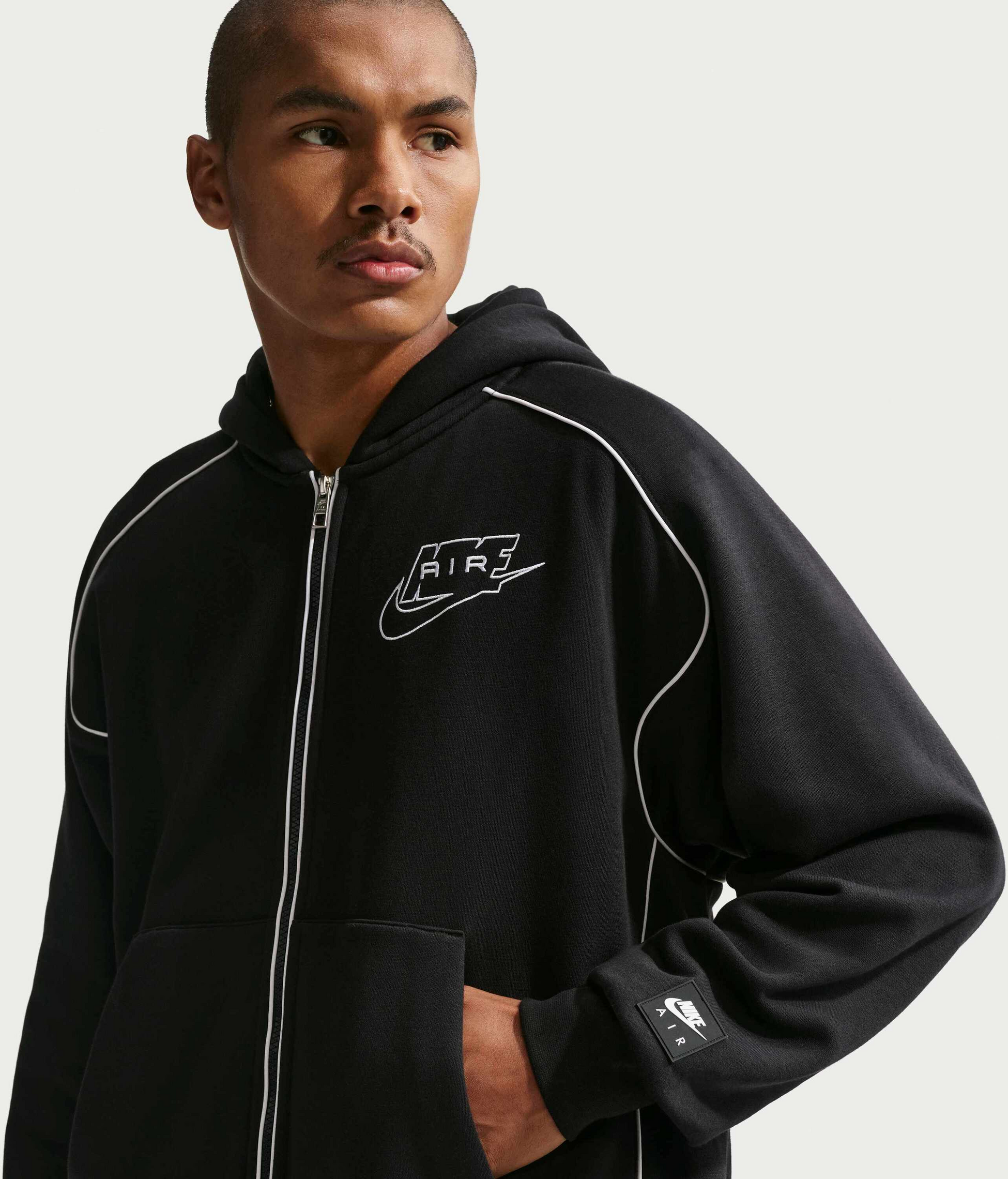 NIKE, Men's Full-zip Fleece Hoodie Air