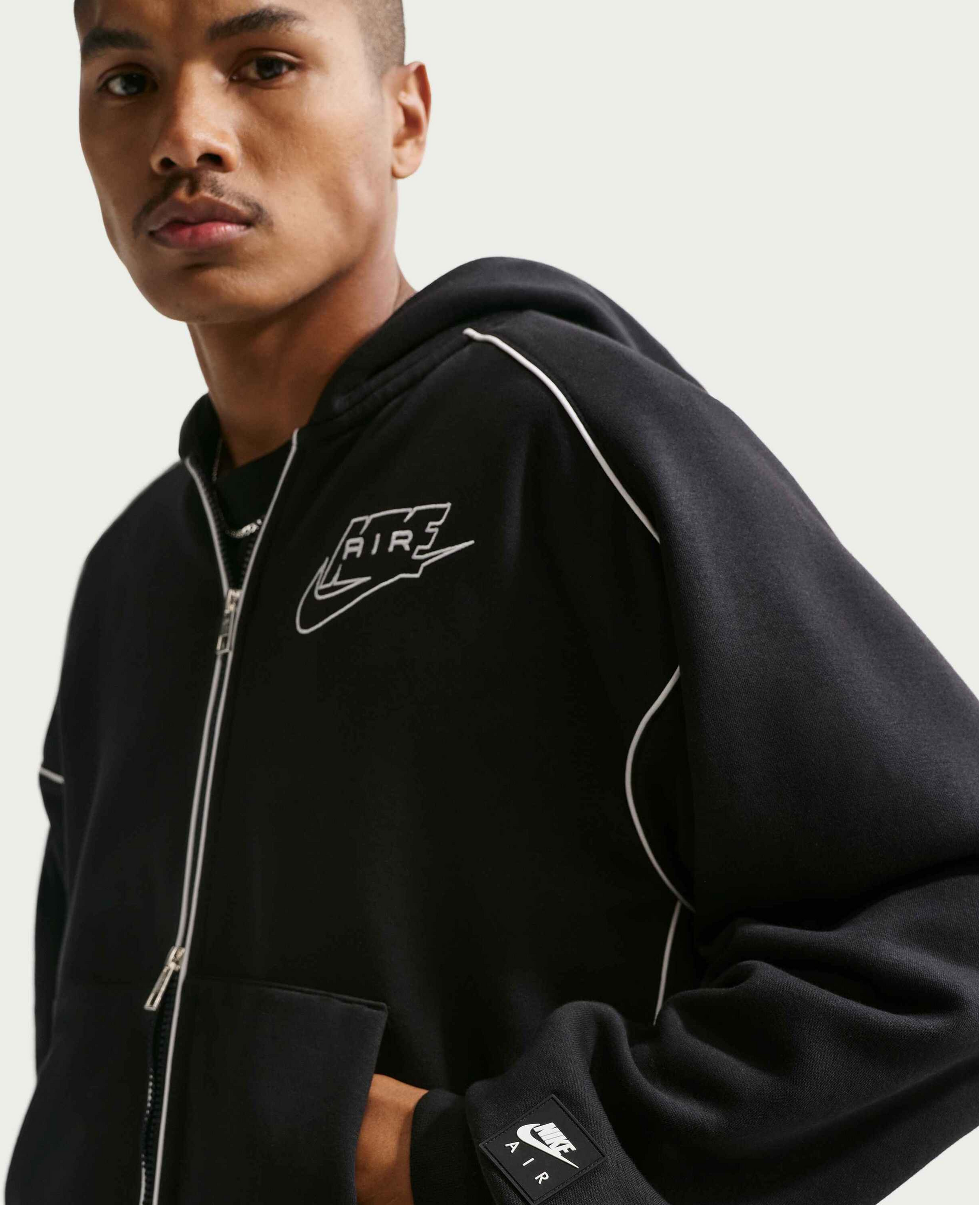 NIKE, Men's Full-zip Fleece Hoodie Air