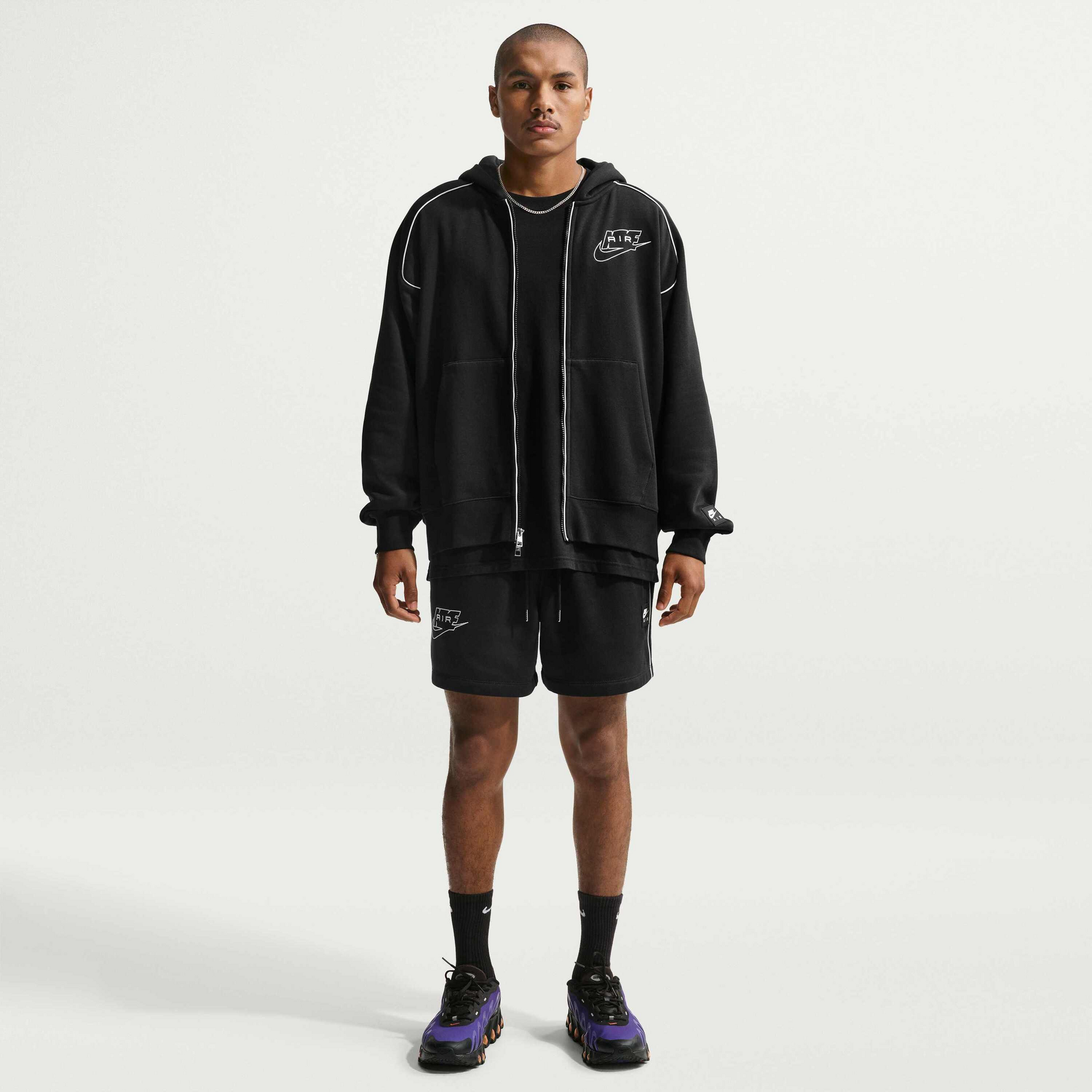 NIKE, Men's Full-zip Fleece Hoodie Air
