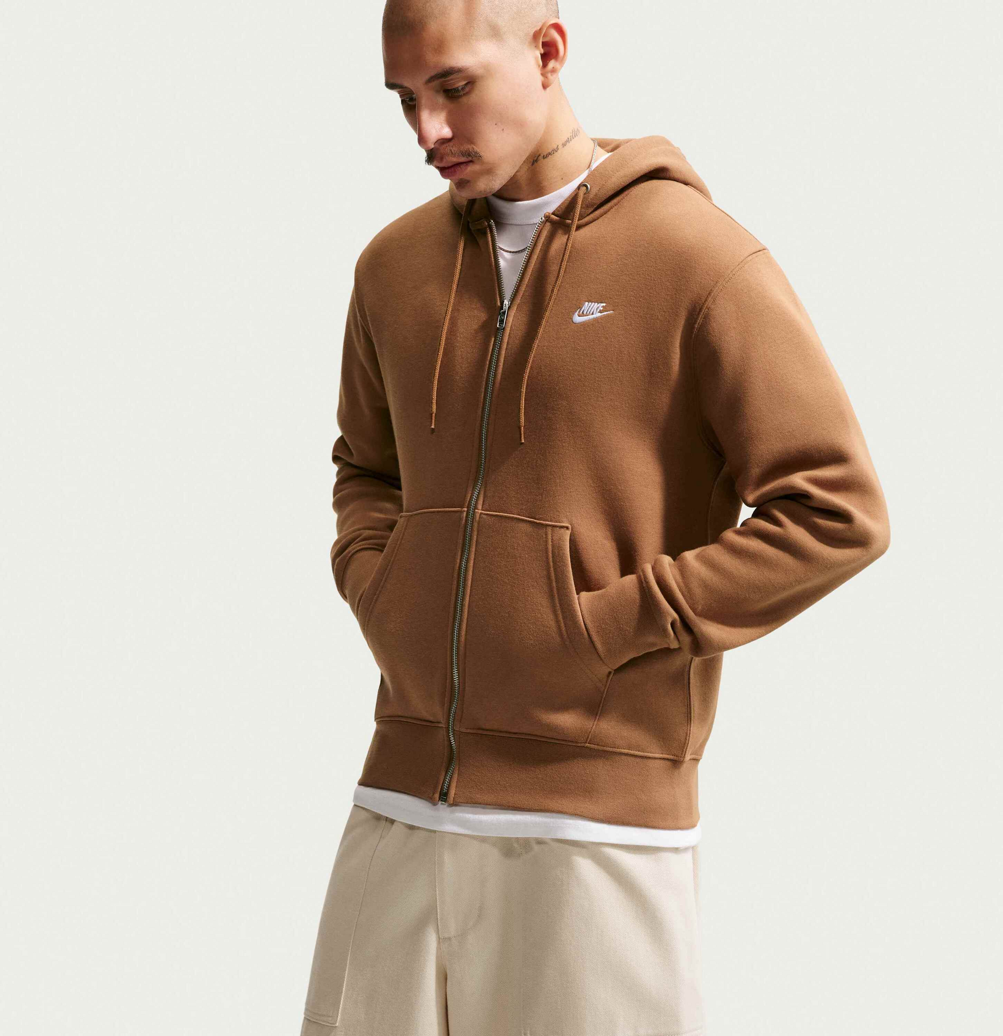 NIKE, Men's Full-zip Fleece Hoodie Club