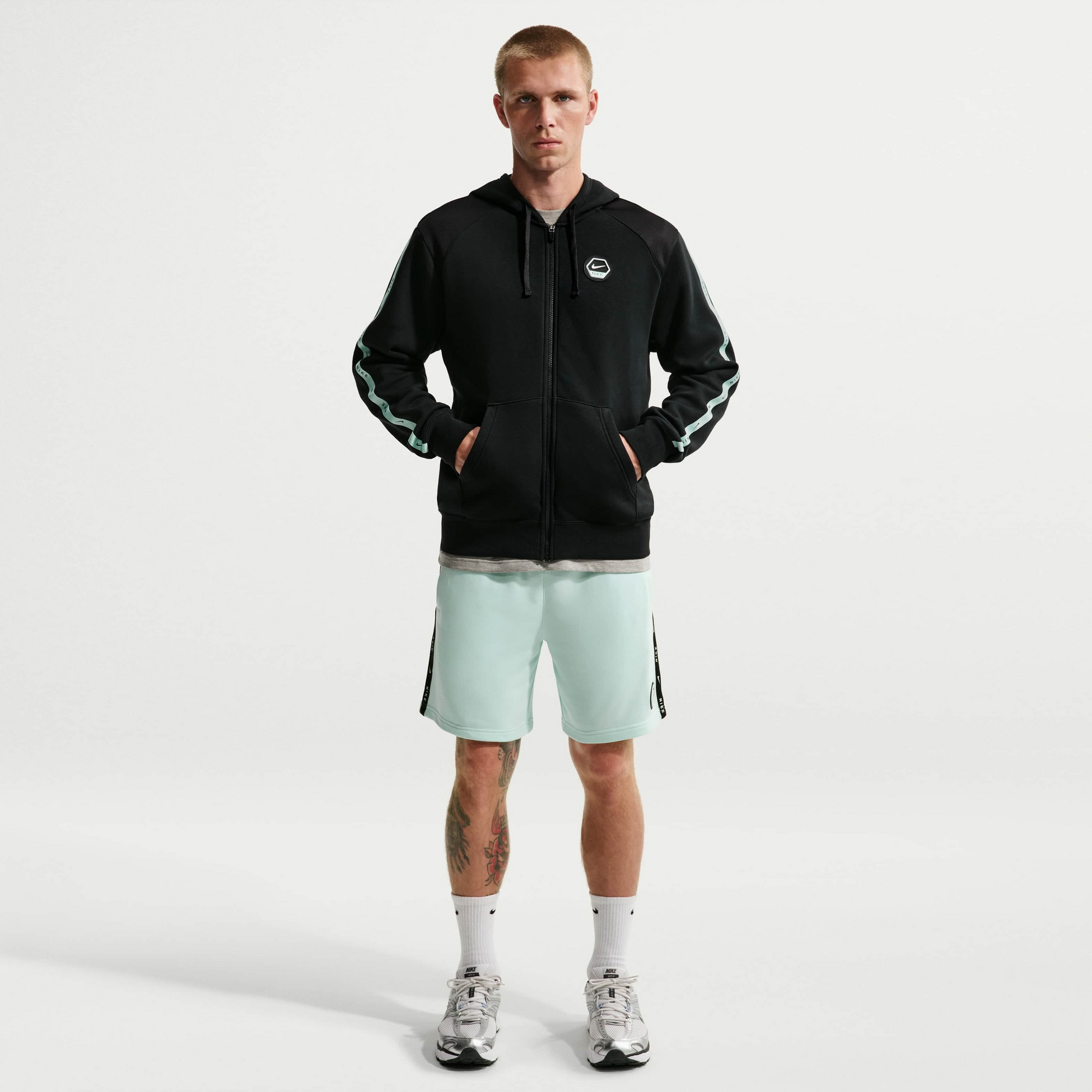 NIKE, Men's Full-zip Fleece Hoodie Sportswear City Side