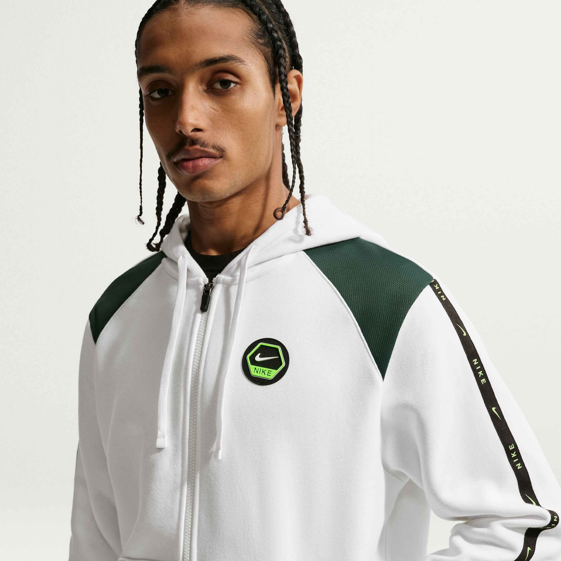 NIKE, Men's Full-zip Fleece Hoodie Sportswear City Side