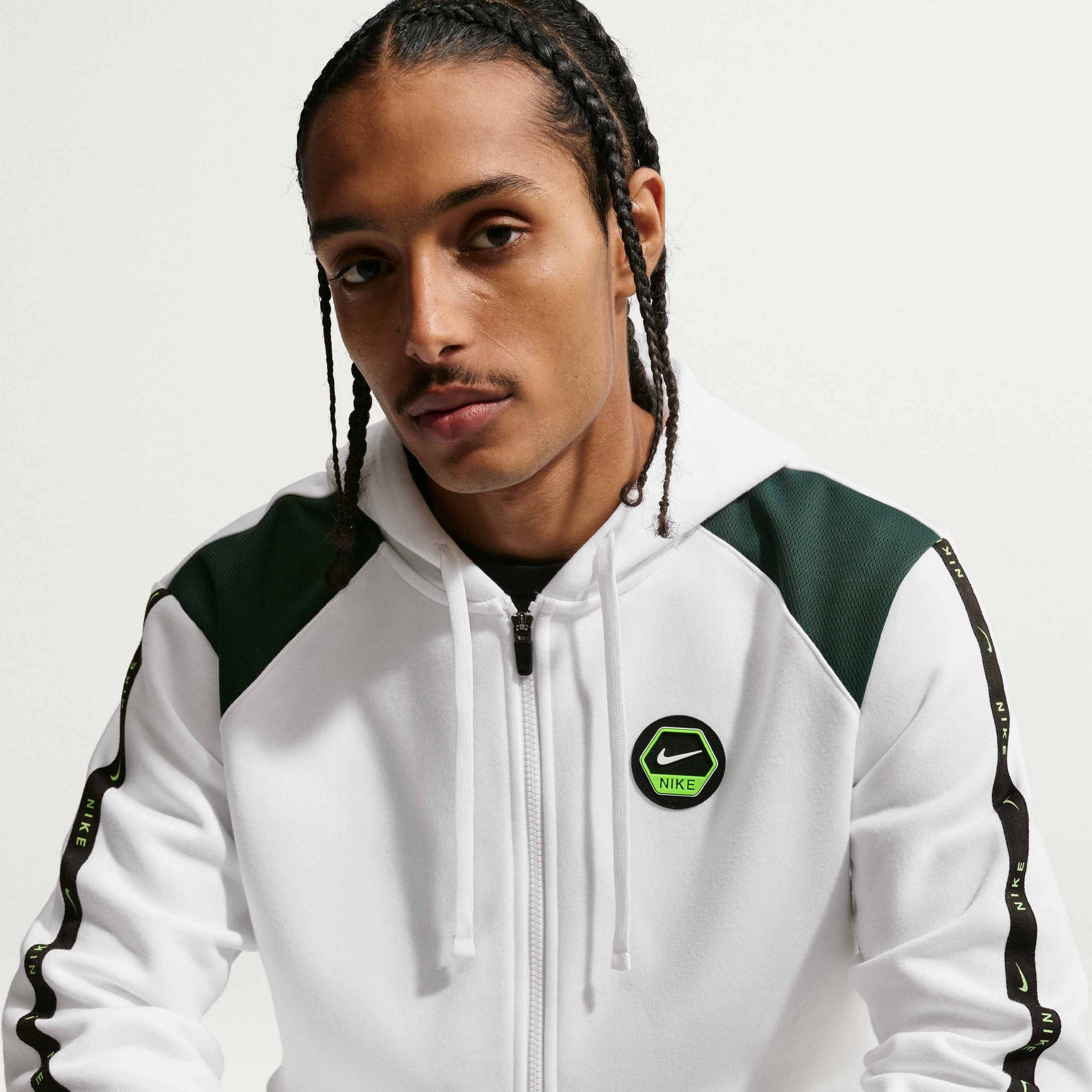 NIKE, Men's Full-zip Fleece Hoodie Sportswear City Side
