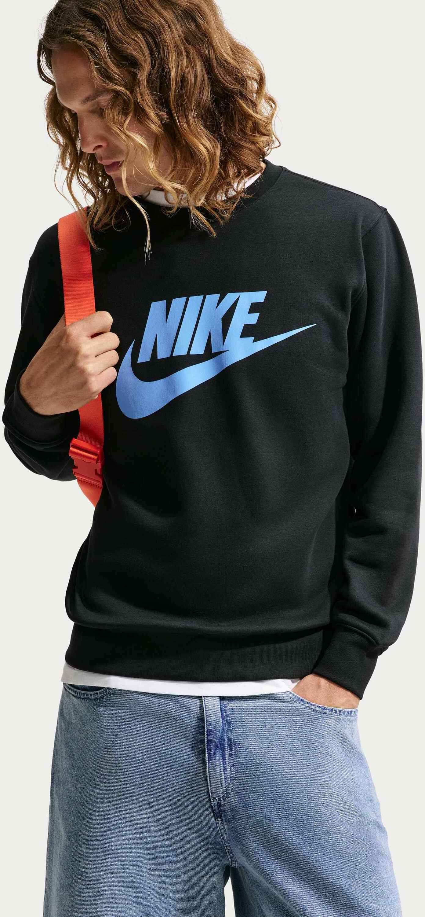 NIKE, Men's Graphic Fleece Crew Sportswear Club