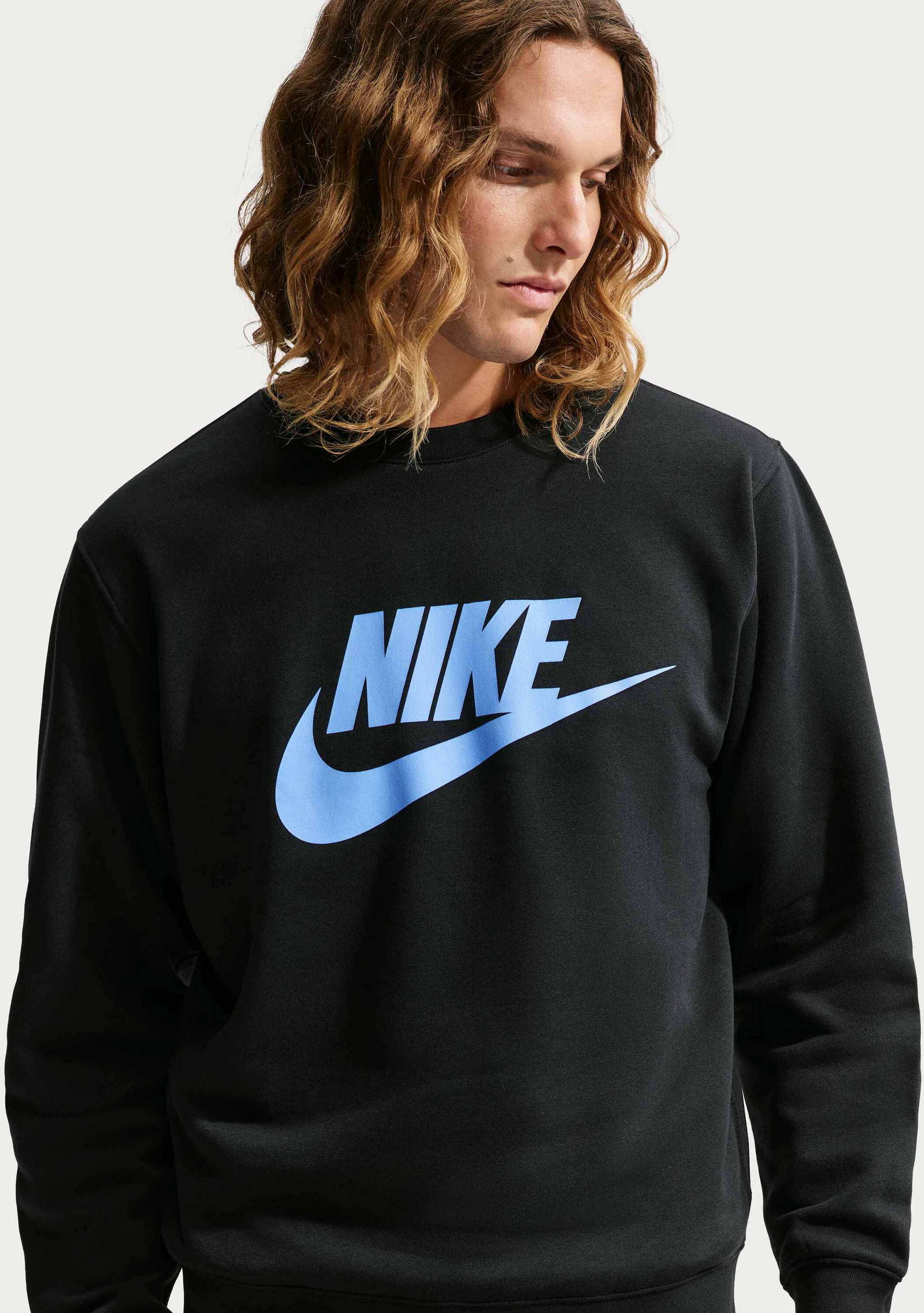 NIKE, Men's Graphic Fleece Crew Sportswear Club