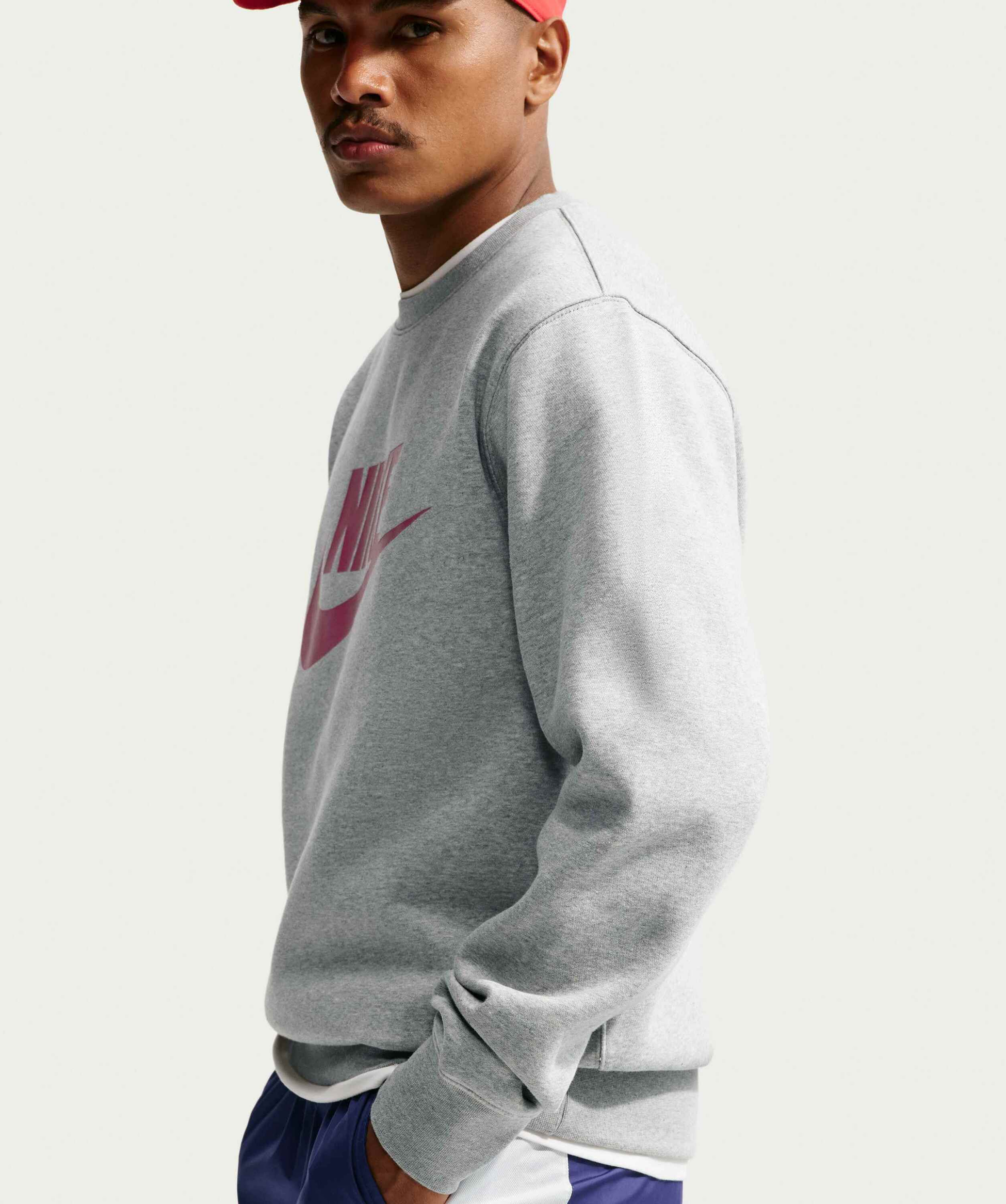 NIKE, Men's Graphic Fleece Crew Sportswear Club
