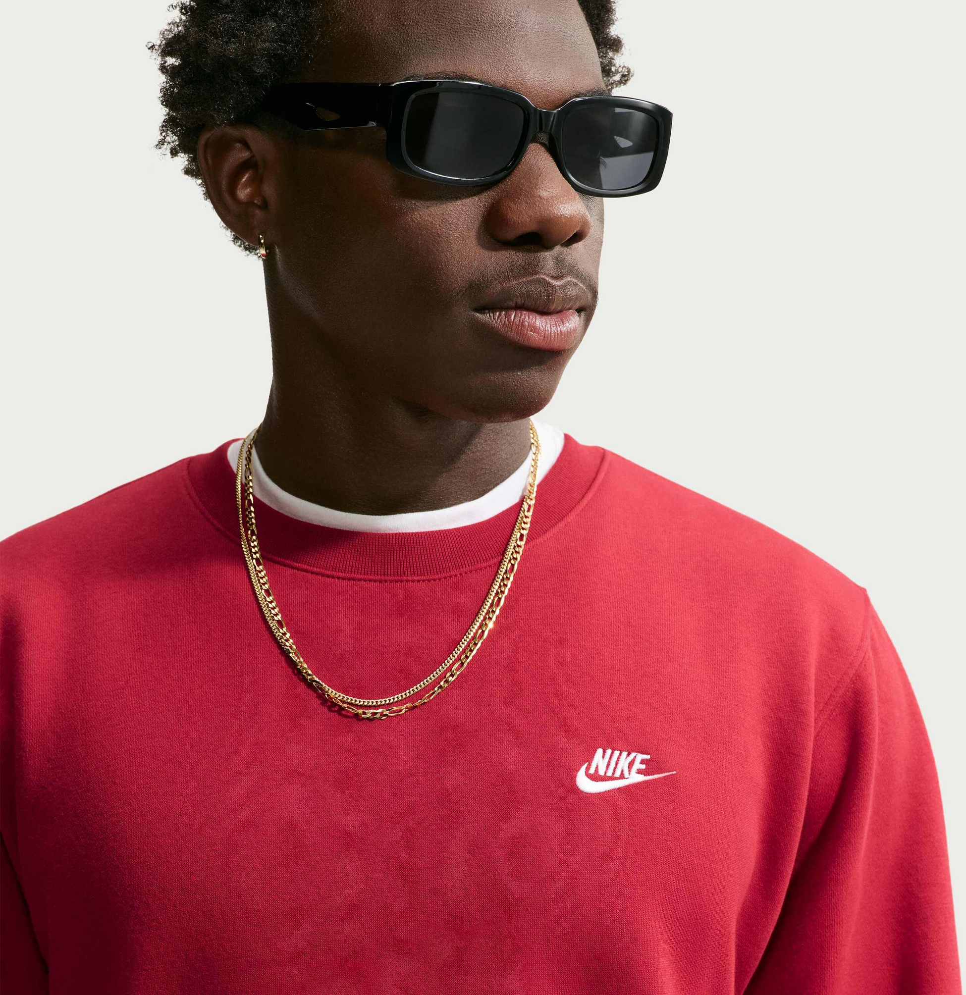 NIKE, Men's Graphic Fleece Crew Sportswear Club