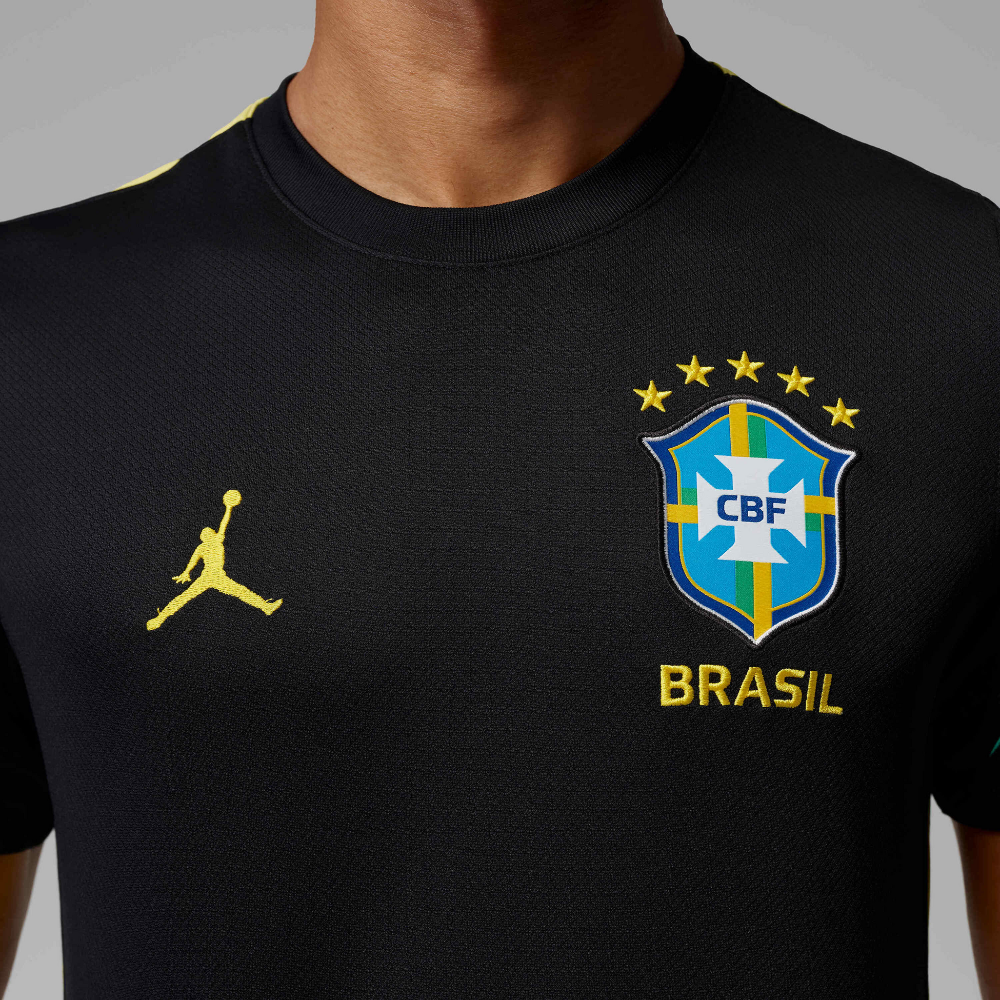JORDAN, Men's Jordan Dri-fit Football Short-sleeve Knit Top Brazil Strike