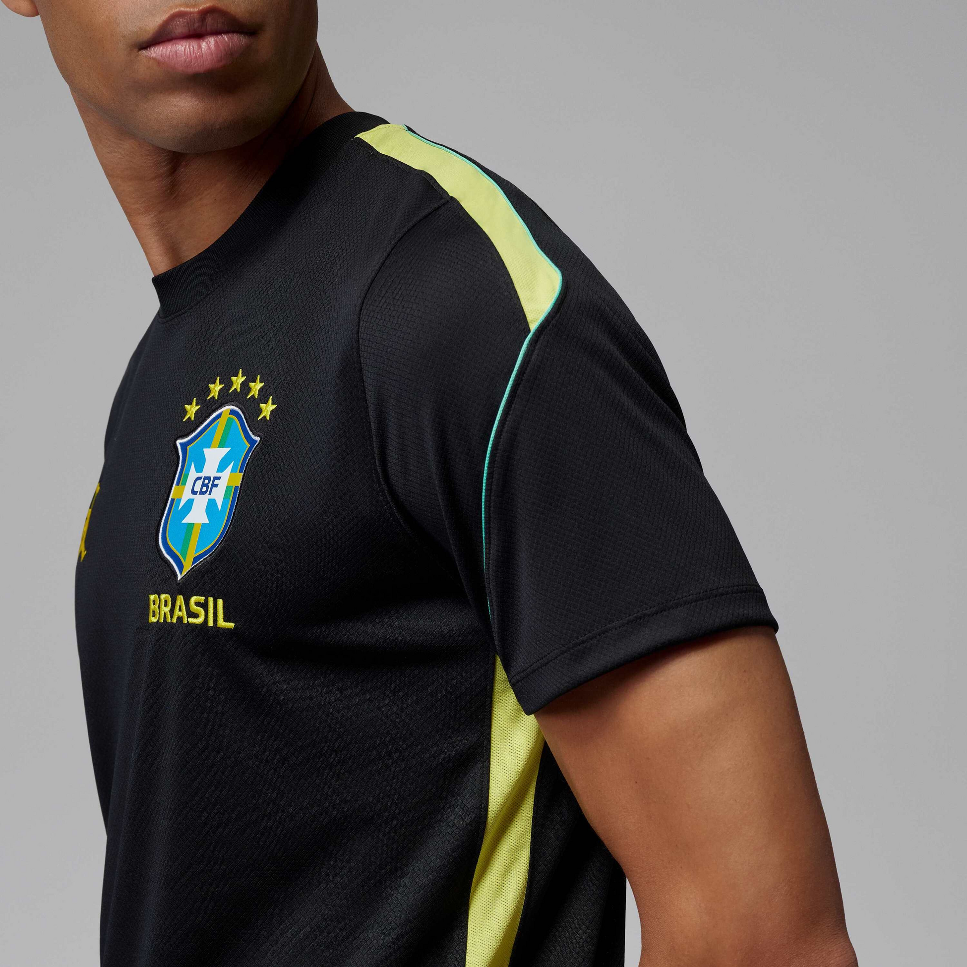 JORDAN, Men's Jordan Dri-fit Football Short-sleeve Knit Top Brazil Strike