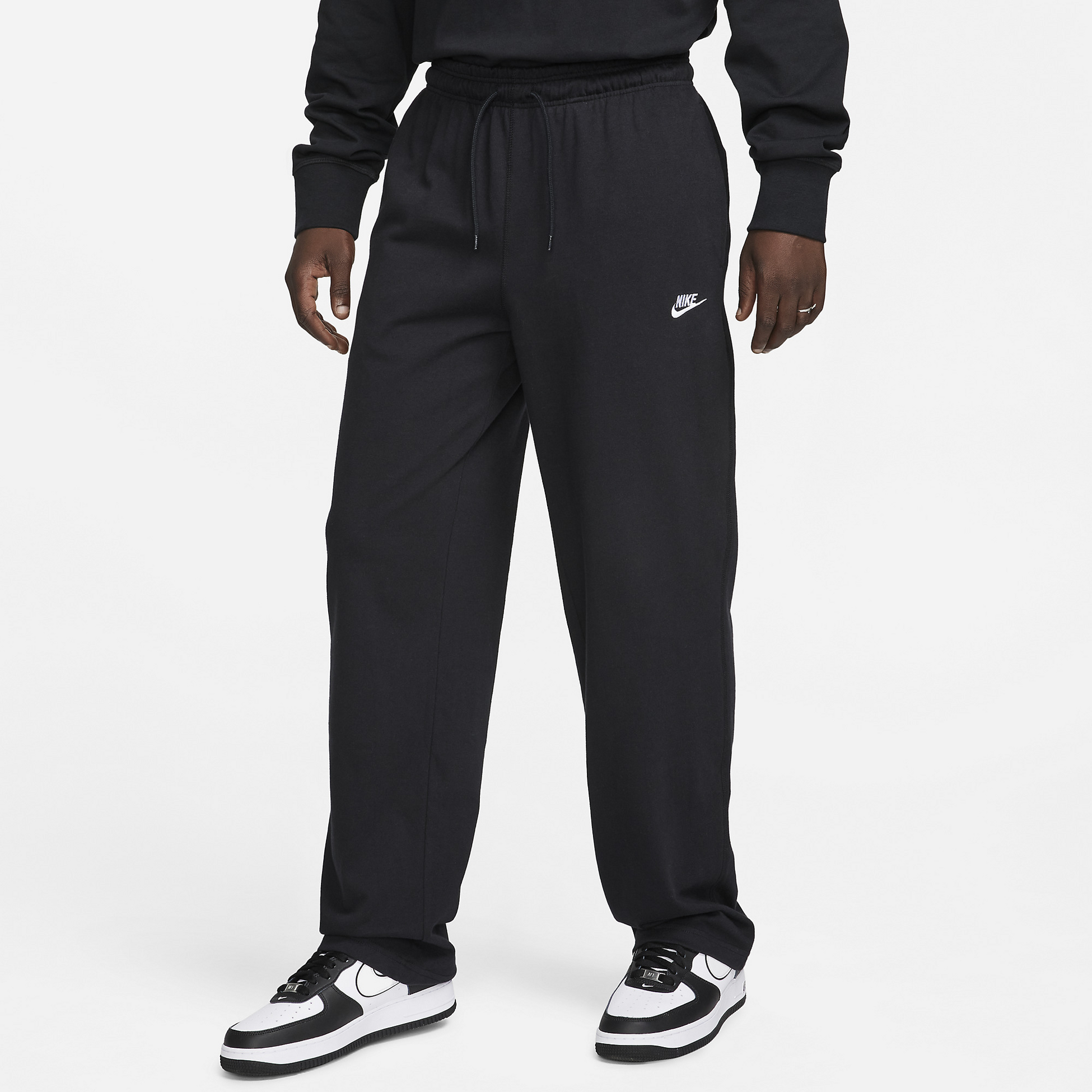 NIKE, Men's Knit Open-hem Trousers Sportswear Club