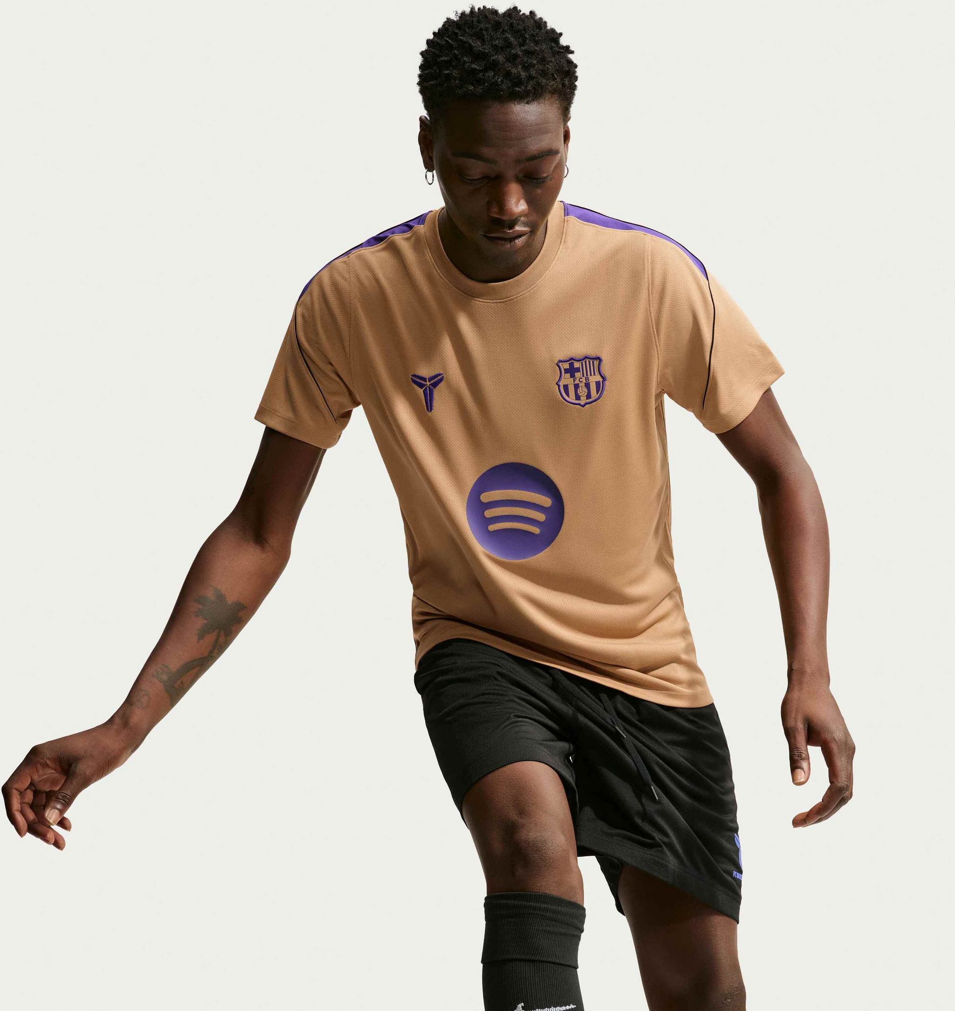 NIKE, Men's Kobe Dri-fit Football Short-sleeve Top F.c. Barcelona Strike Away