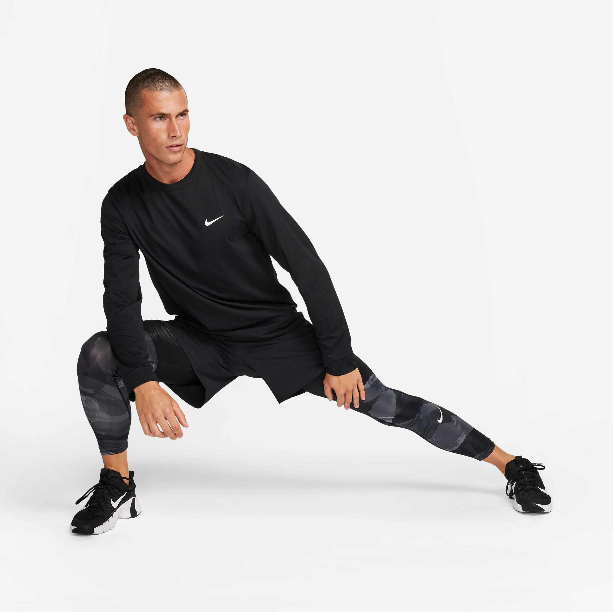 NIKE, Men's Long-sleeve Fitness Top Dri-fit Uv Hyverse