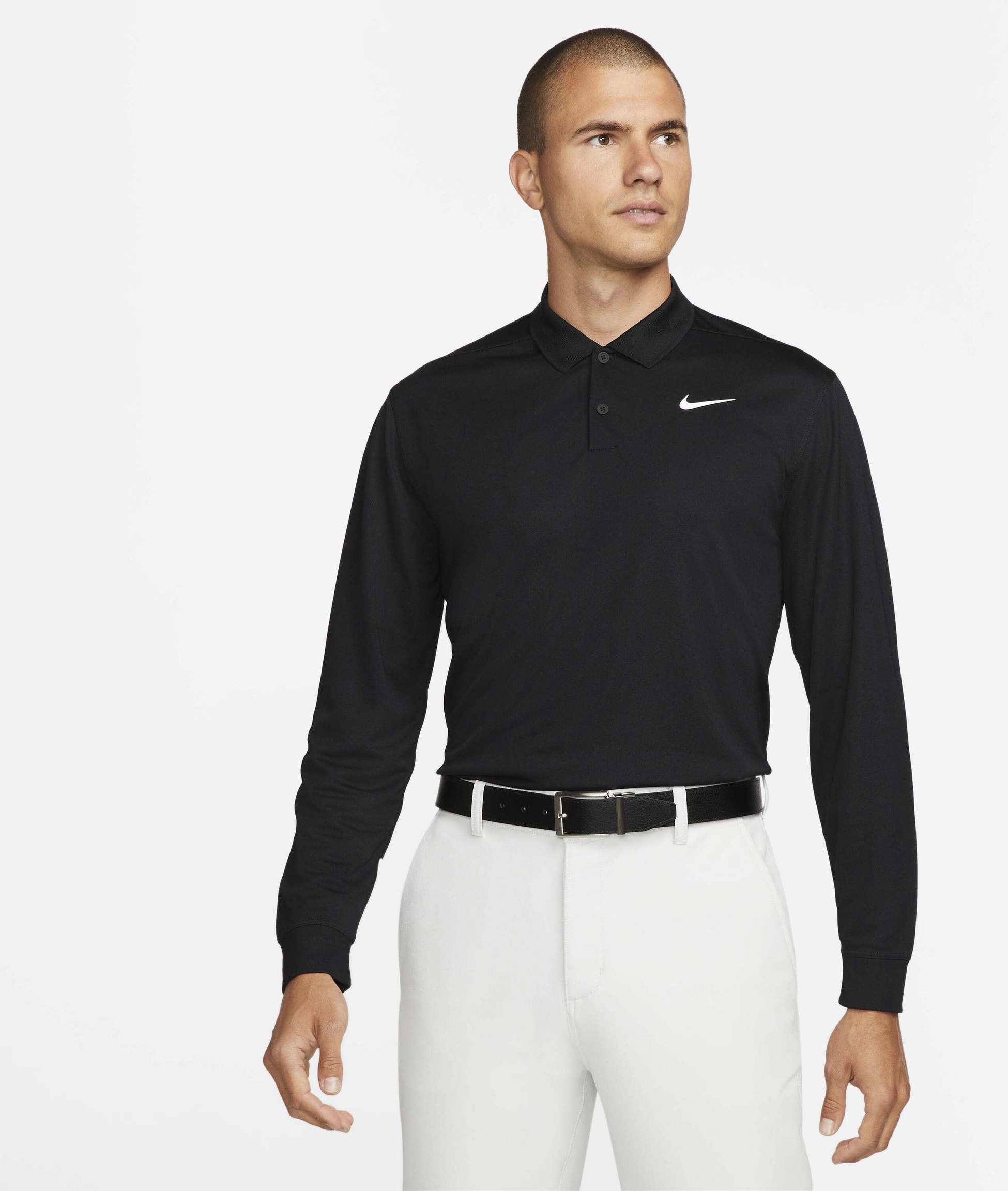 NIKE, Men's Long-sleeve Golf Polo Dri-fit Victory