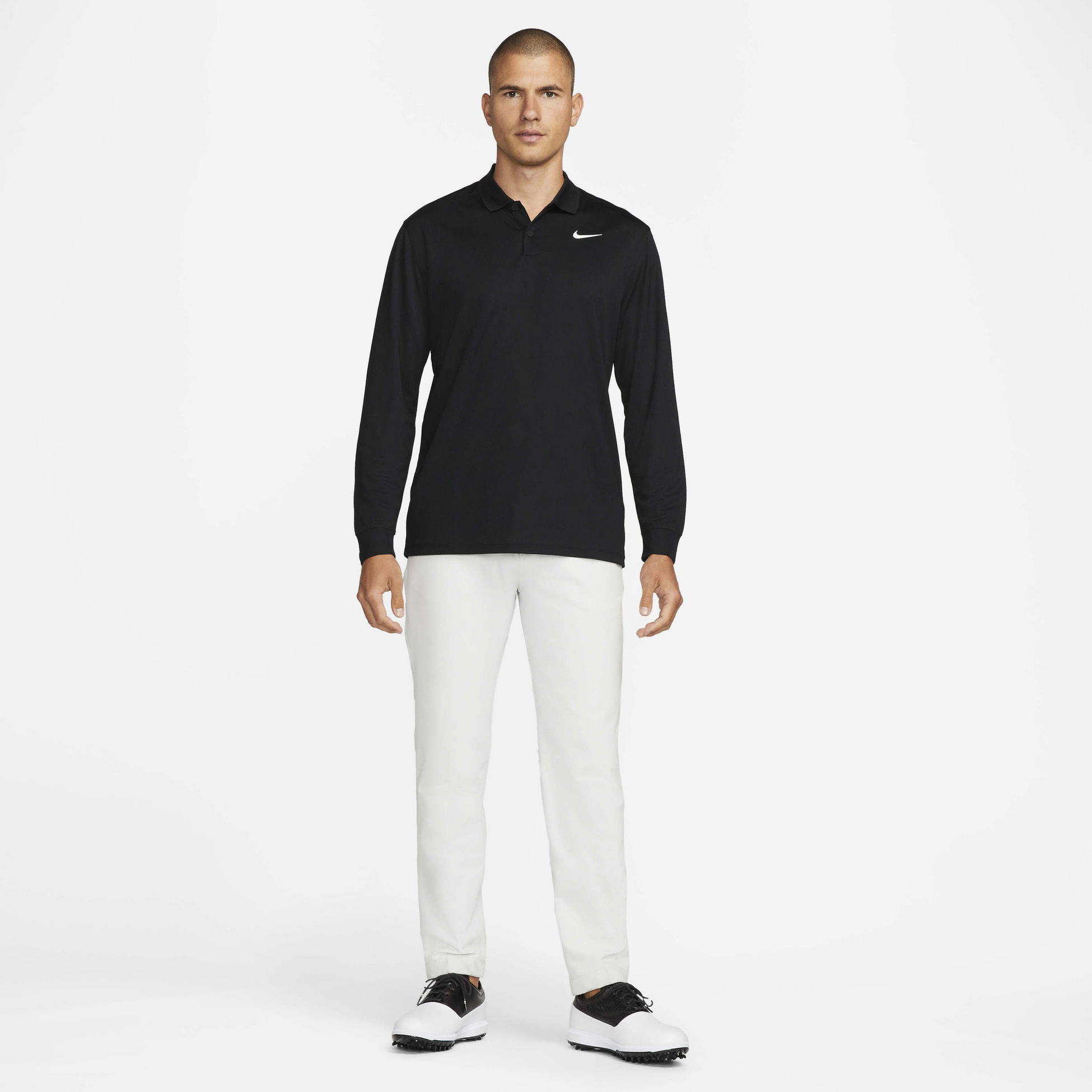 NIKE, Men's Long-sleeve Golf Polo Dri-fit Victory