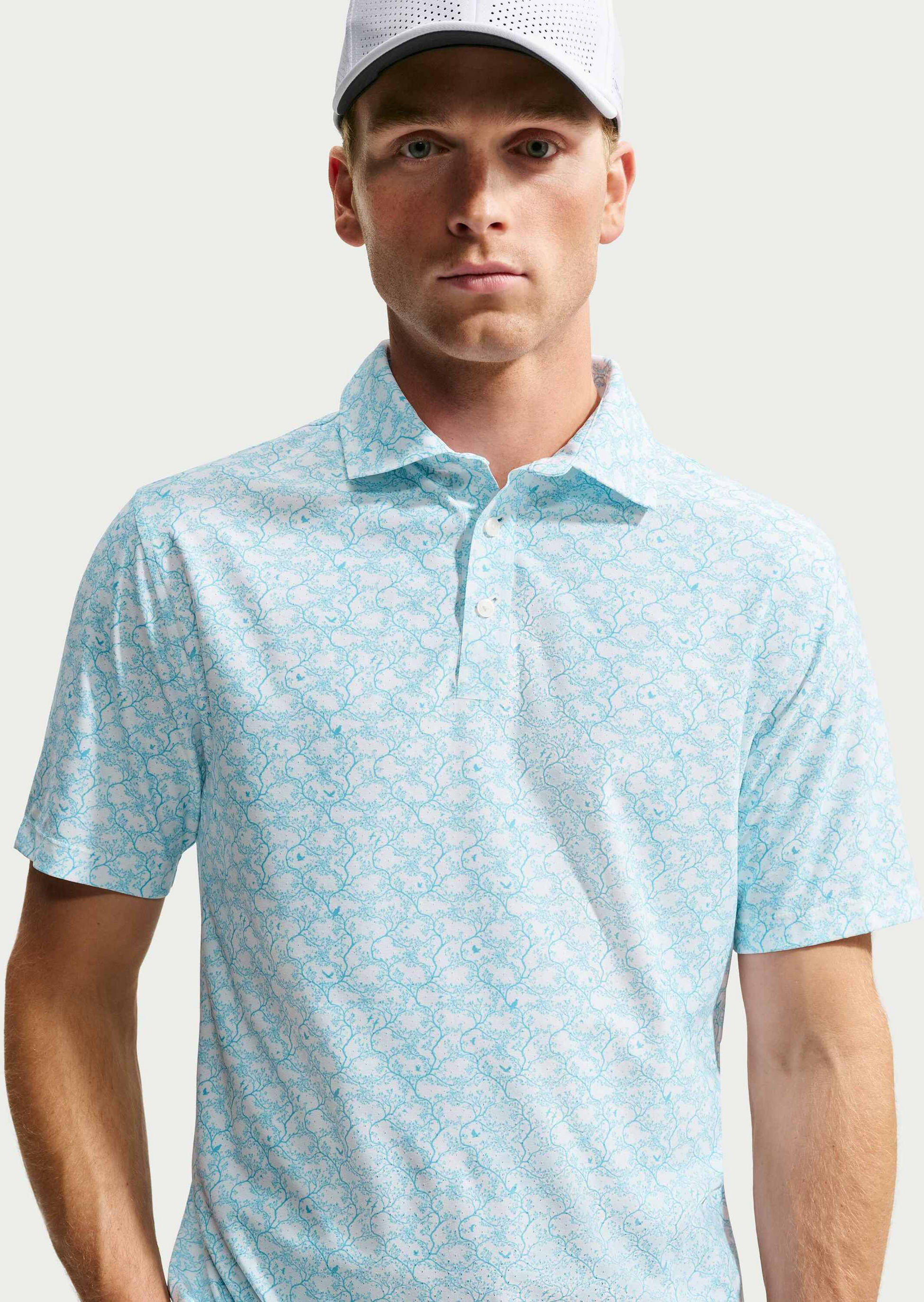NIKE, Men's Microprint Golf Polo Tailored Performance