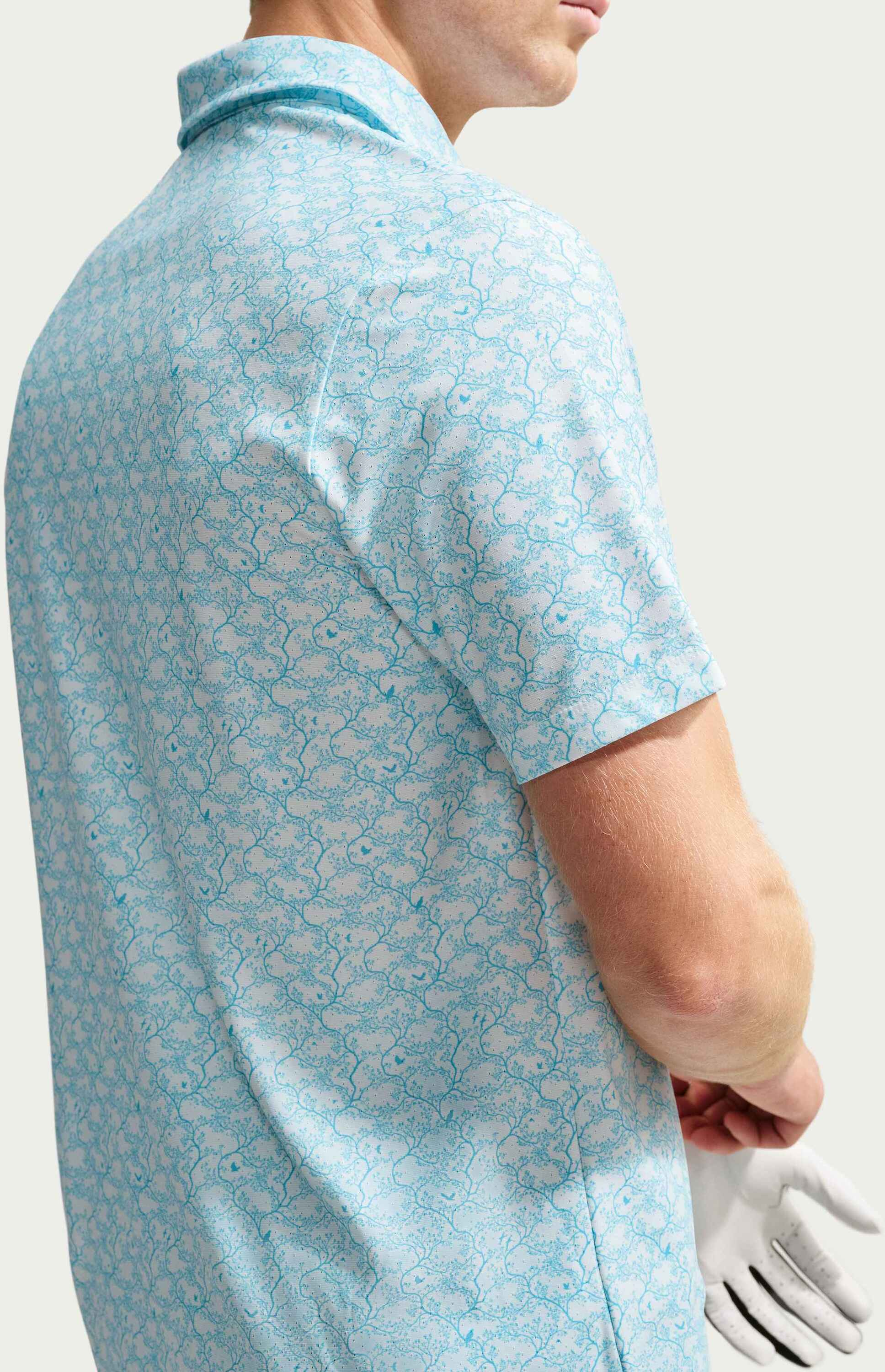 NIKE, Men's Microprint Golf Polo Tailored Performance