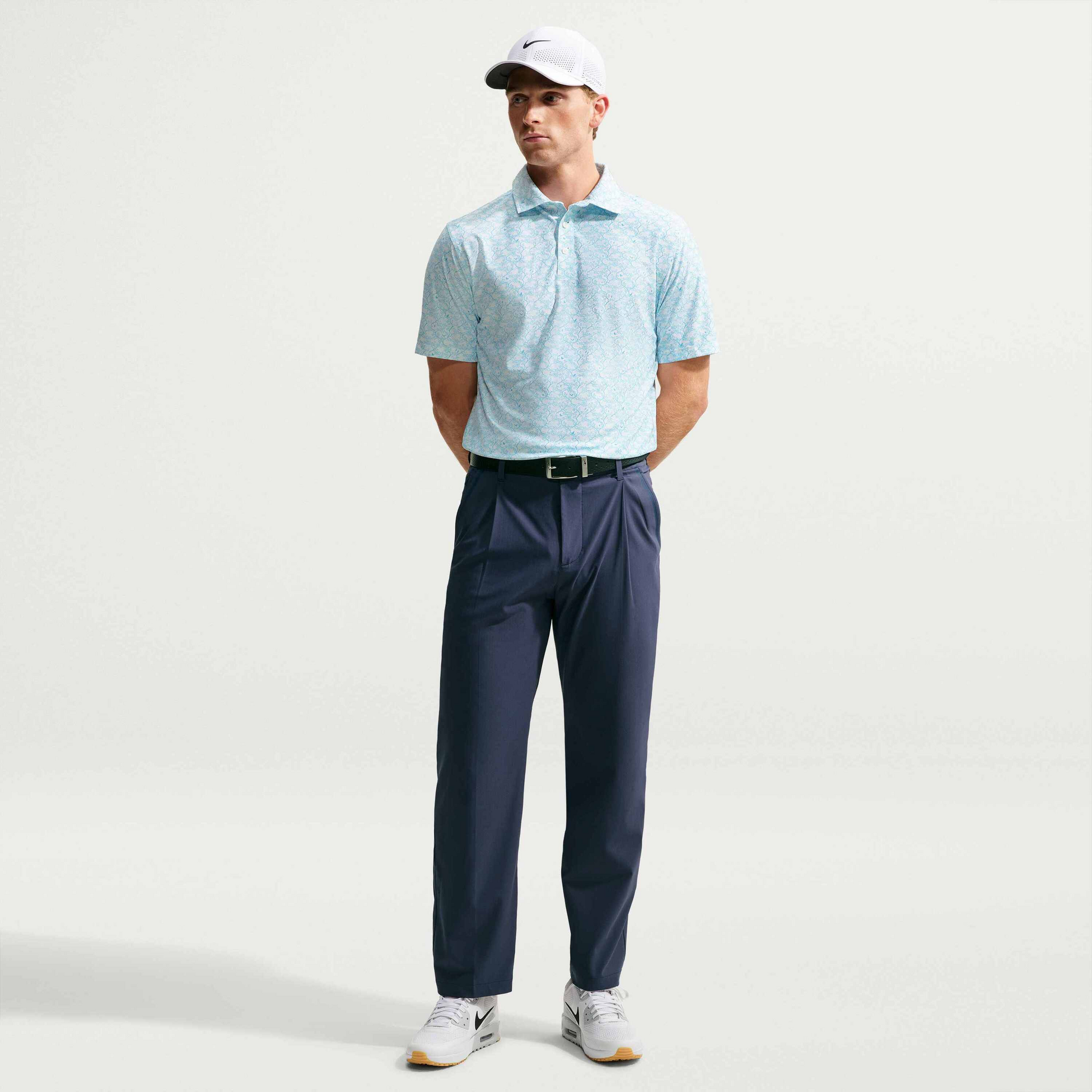 NIKE, Men's Microprint Golf Polo Tailored Performance