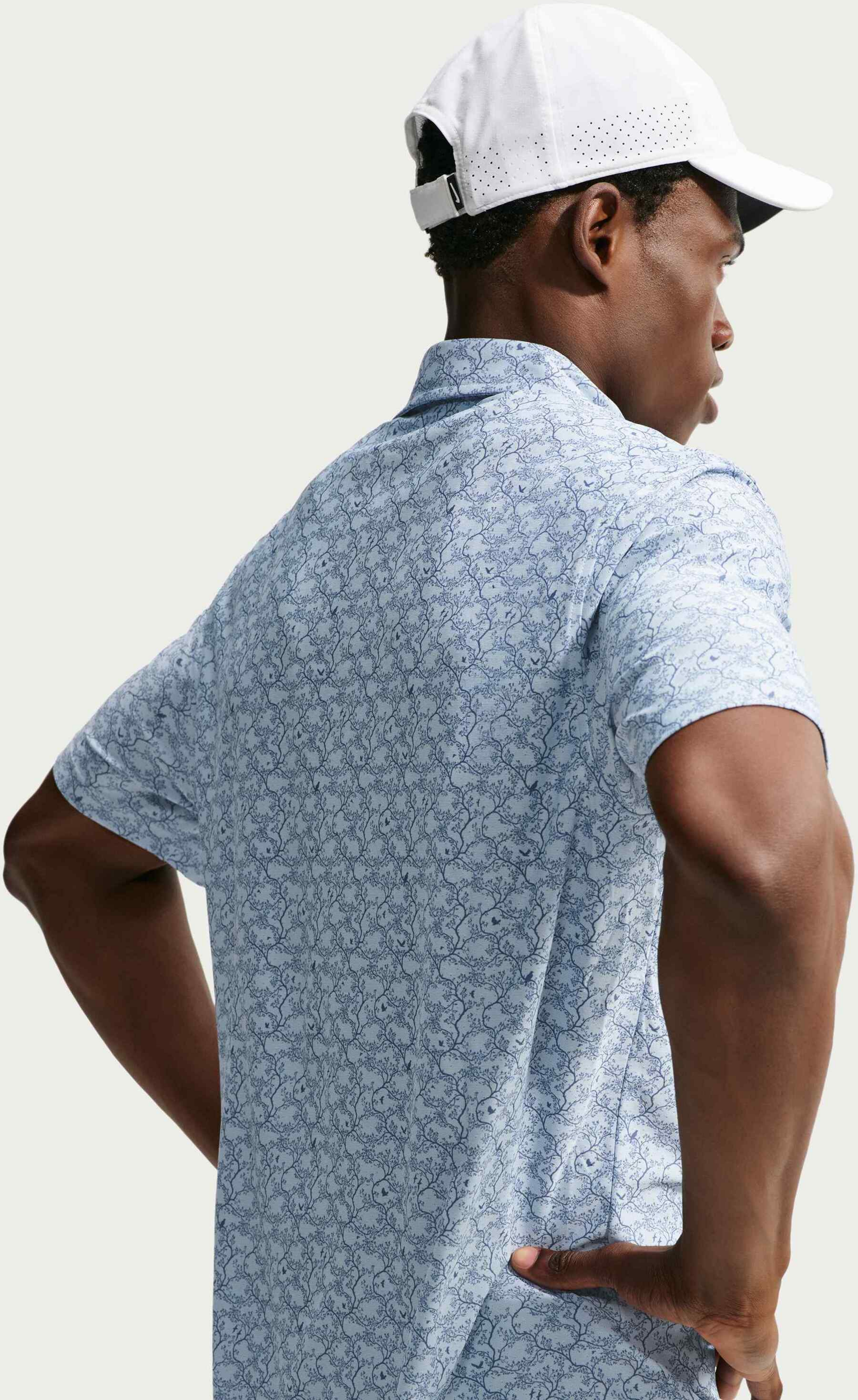 NIKE, Men's Microprint Golf Polo Tailored Performance