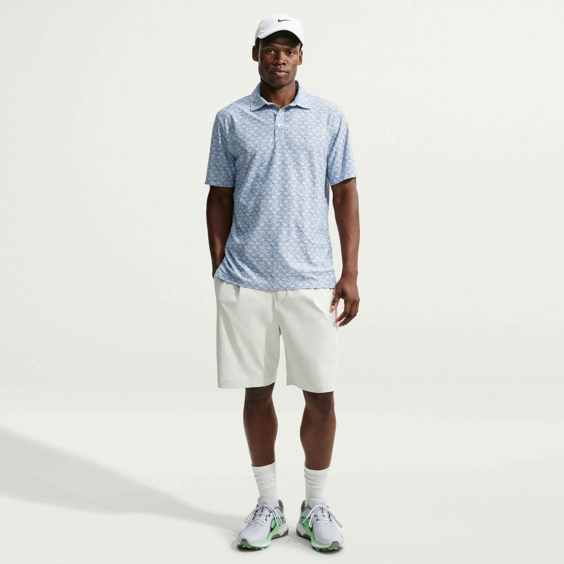 NIKE, Men's Microprint Golf Polo Tailored Performance