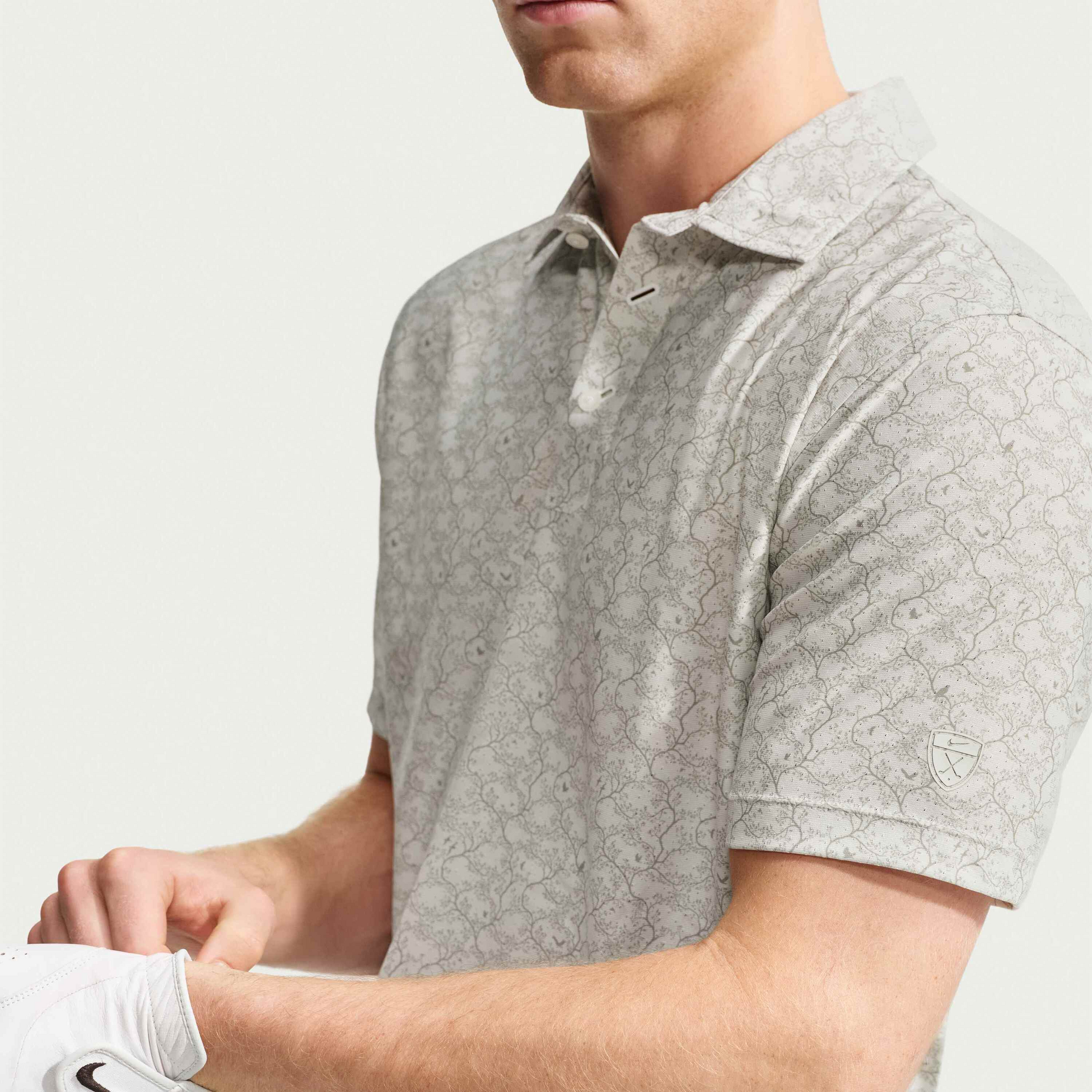 NIKE, Men's Microprint Golf Polo Tailored Performance