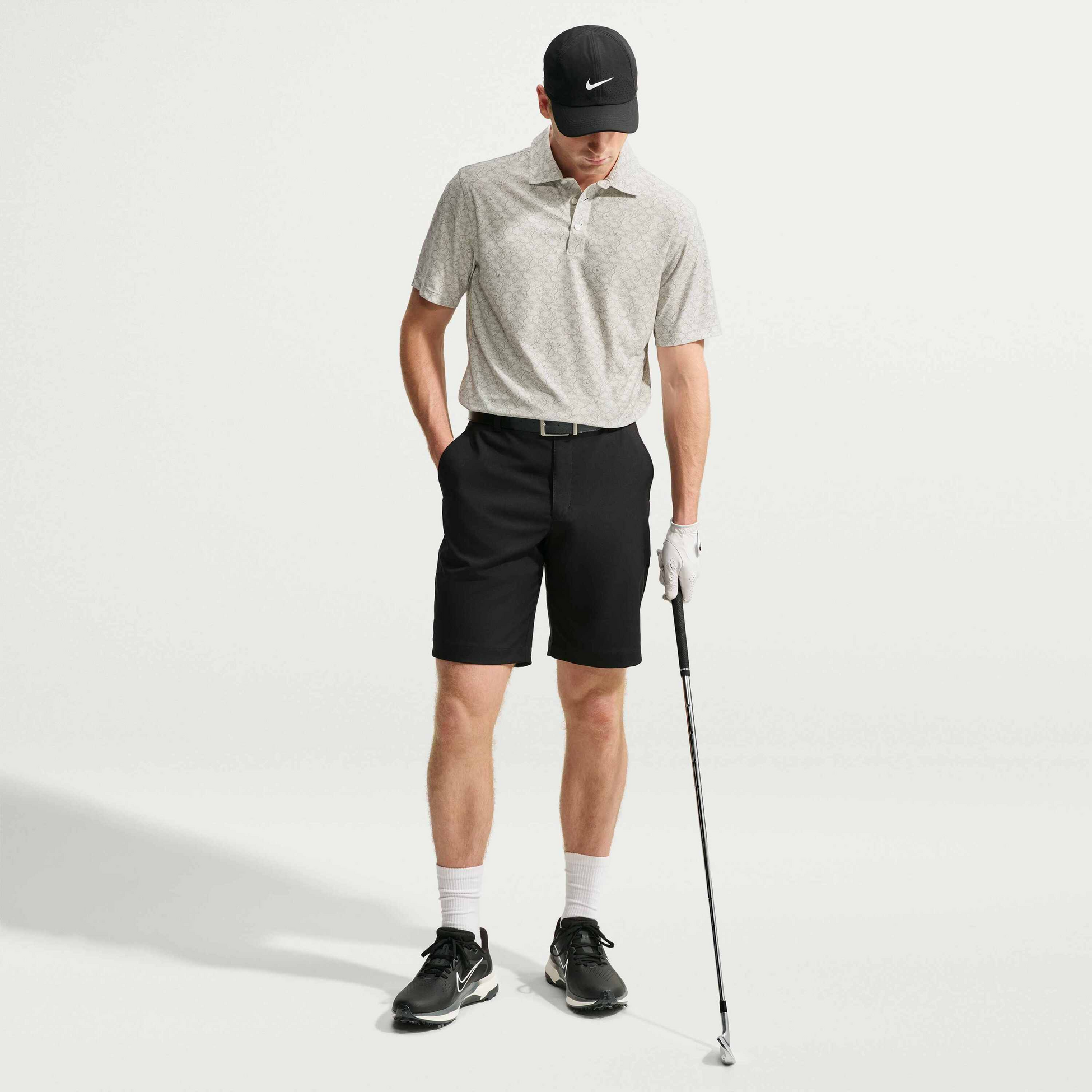 NIKE, Men's Microprint Golf Polo Tailored Performance