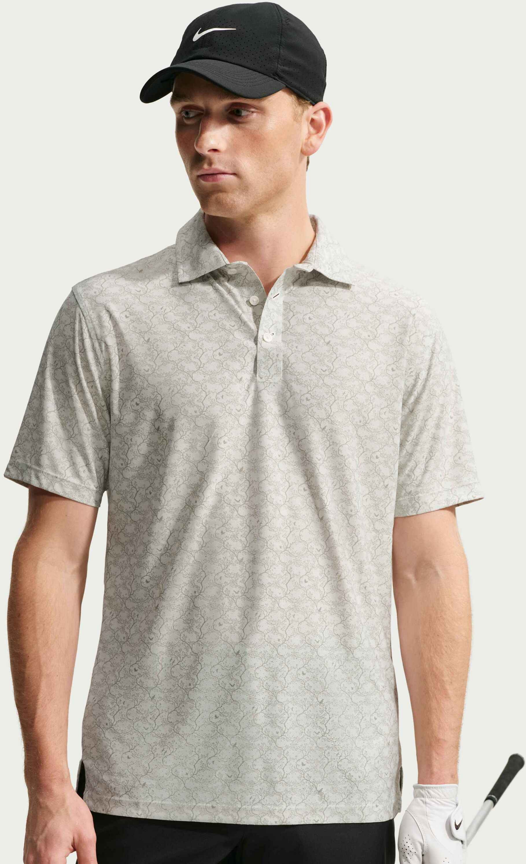 NIKE, Men's Microprint Golf Polo Tailored Performance