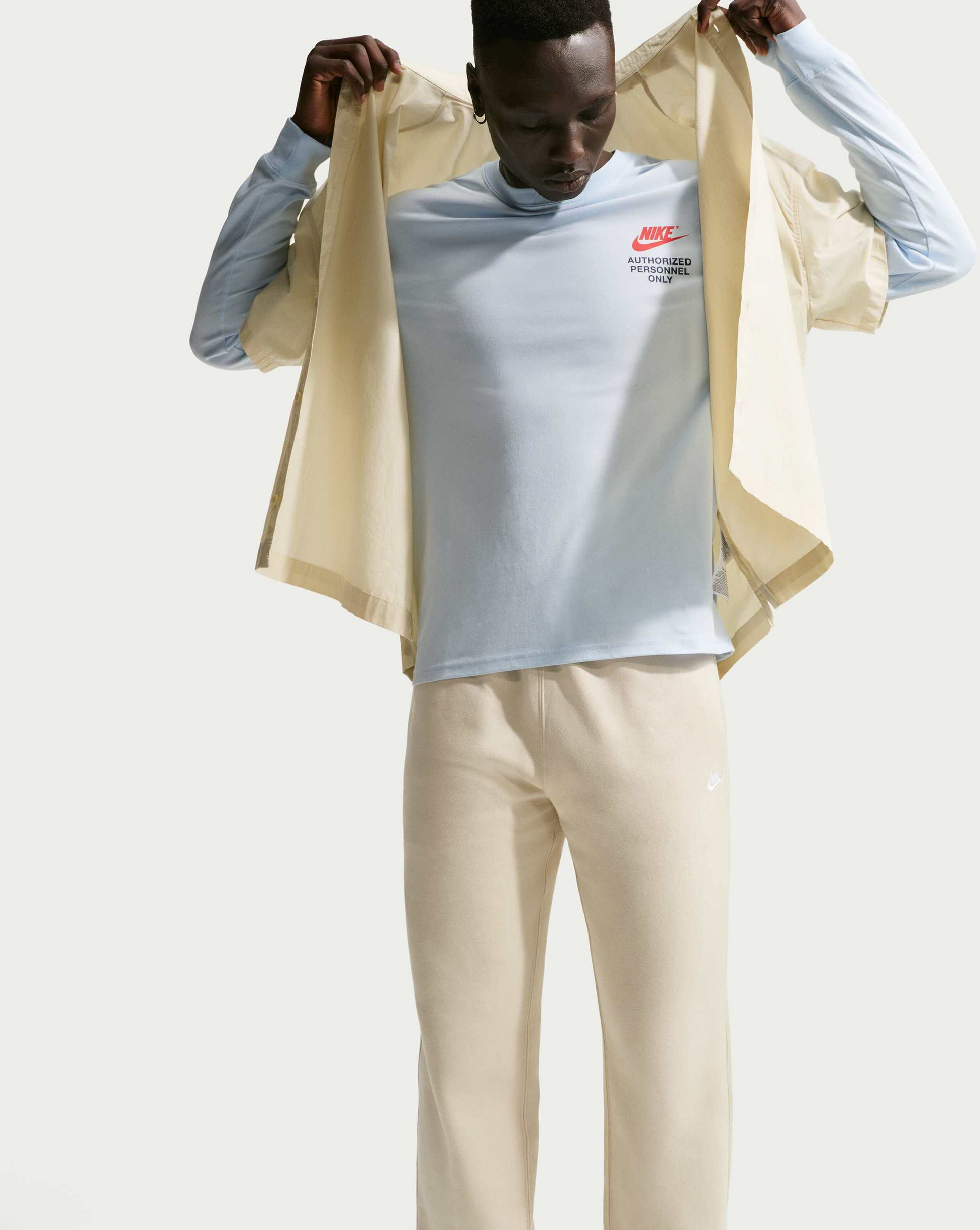 NIKE, Men's Open-hem Fleece Trousers Club