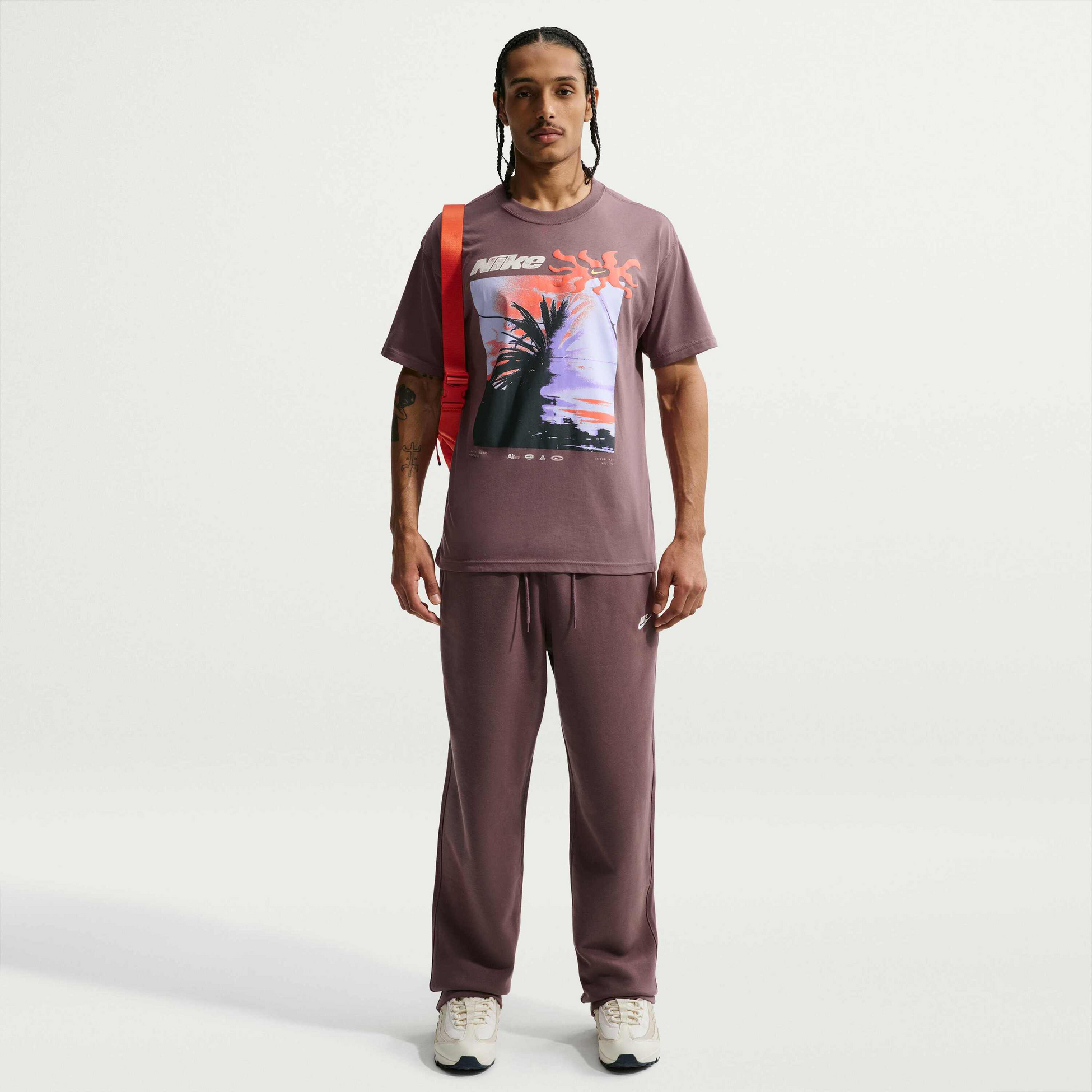 NIKE, Men's Open-hem Fleece Trousers Club