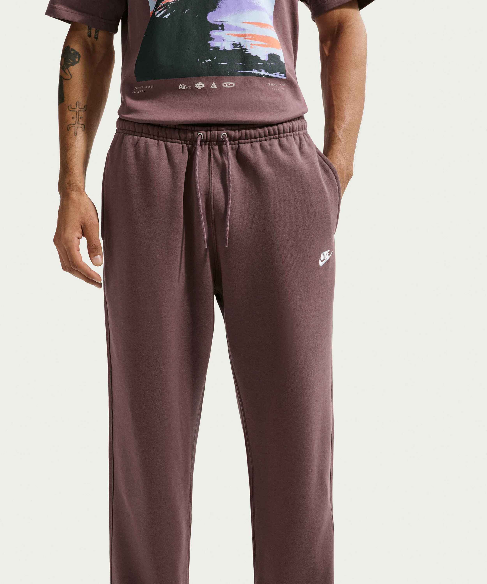 NIKE, Men's Open-hem Fleece Trousers Club