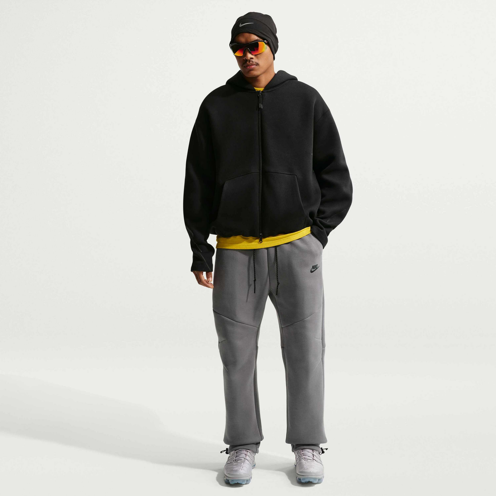 NIKE, Men's Open-hem Fleece Trousers Tech