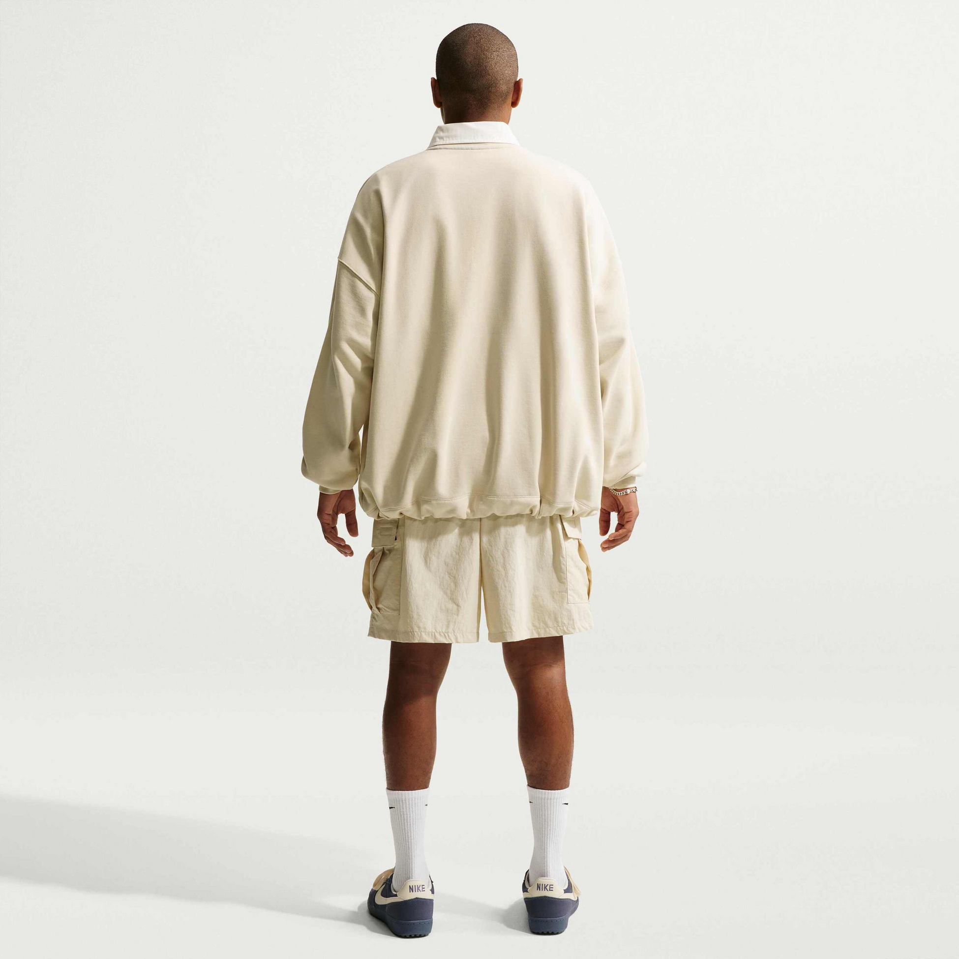 NIKE, Men's Oversized French Terry Crew-neck Sweatshirt Sportswear Club