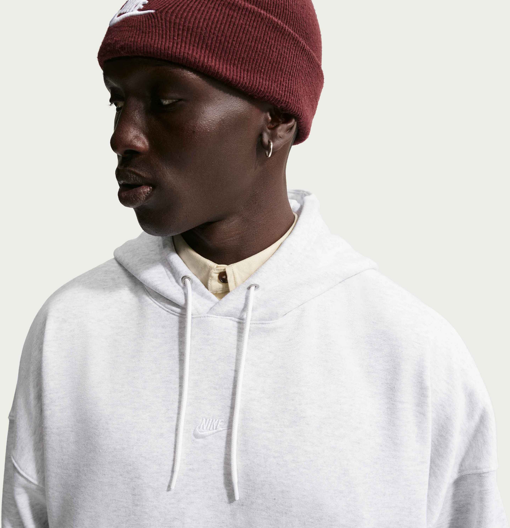 NIKE, Men's Oversized French Terry Pullover Hoodie Sportswear Club